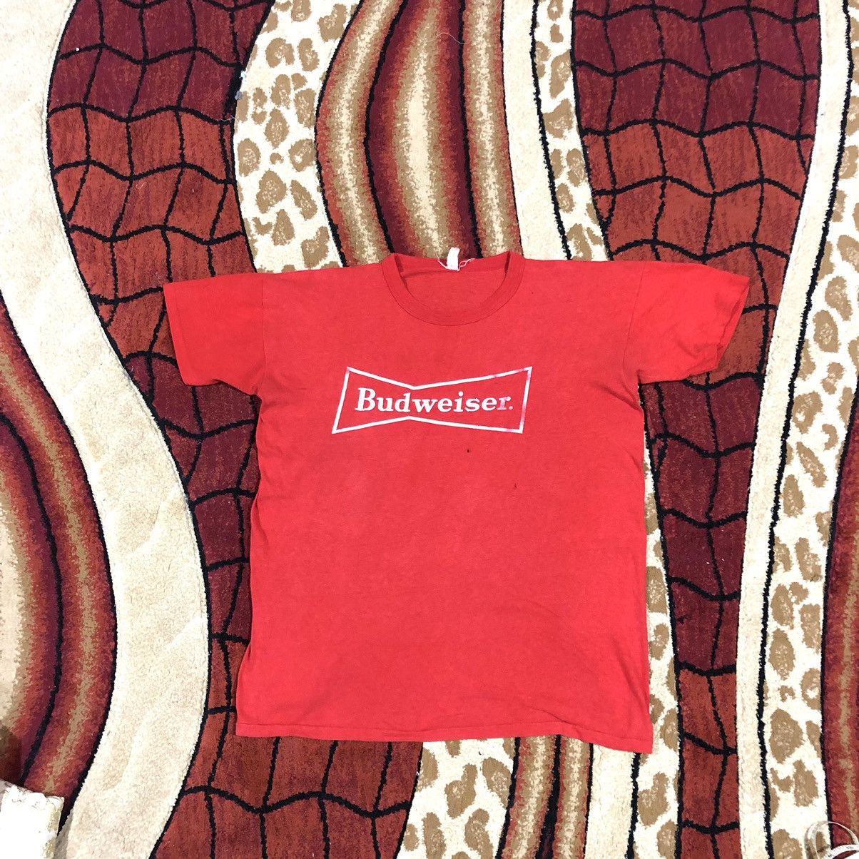 Budweiser × Vintage Thrashed Faded Vintage 90s Budweiser