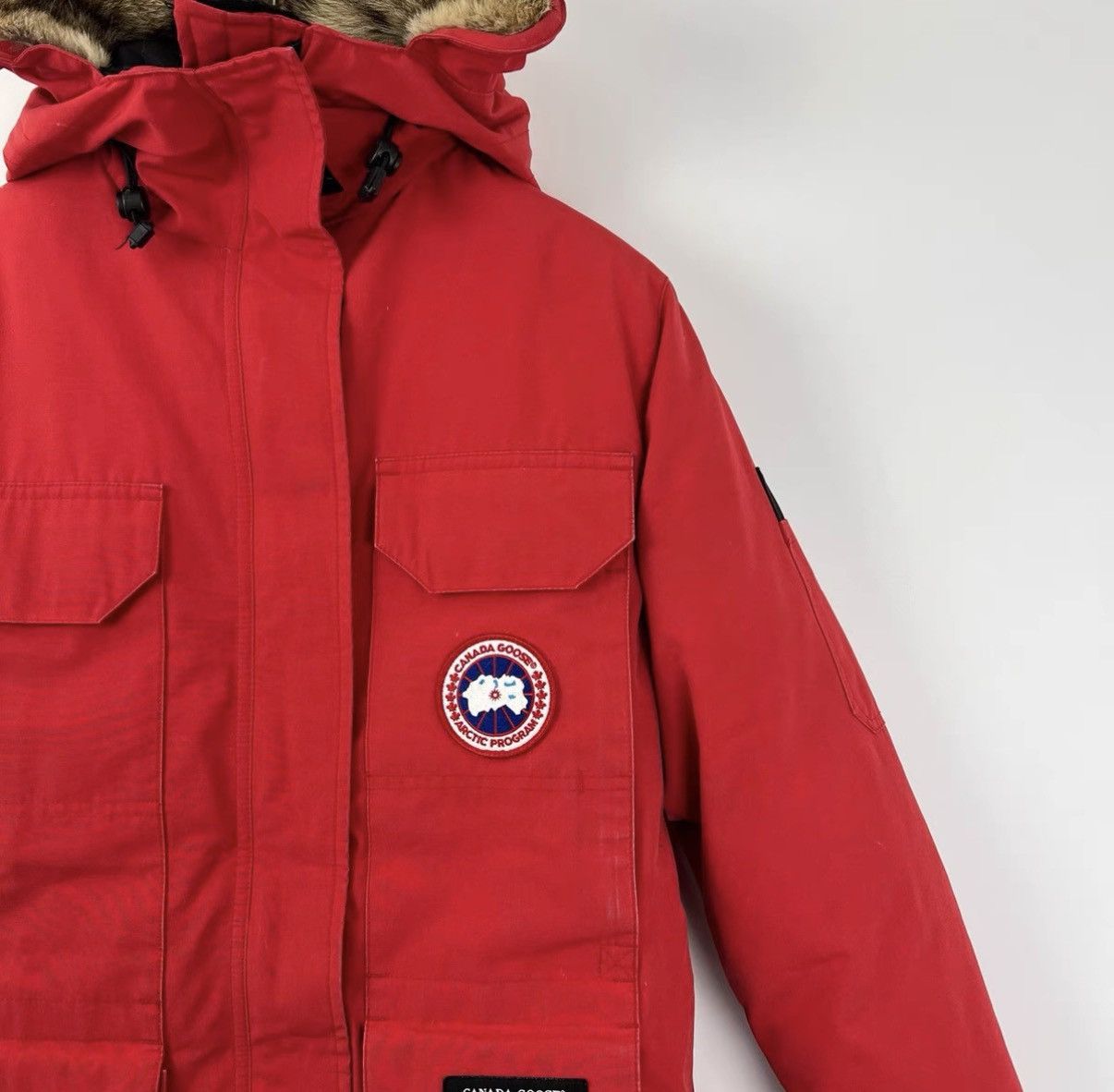 Canada Goose Canada Goose Red Expedition Mid-Length Down Jacket K12 Size XS / US 0-2 / IT 36-38 - 3 Thumbnail