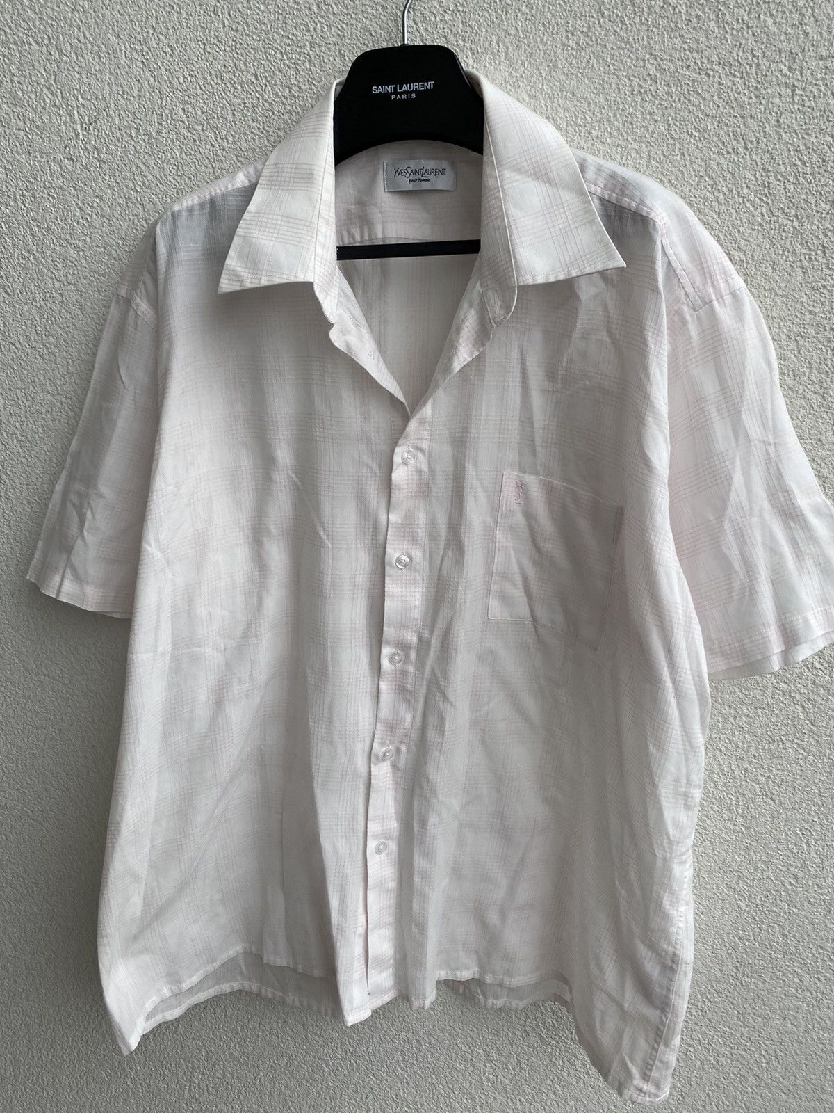 Yves Saint Laurent Super Soft YSL Shirt White Summer Size US XXL / EU 58 / 5 - 1 Thumbnail