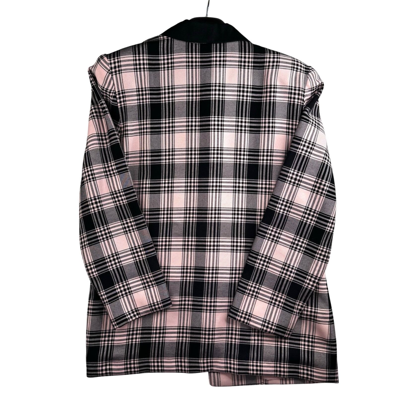 Vintage Vintage 80s 90s Pink Black Plaid Blazer Women’s Size 12 Size XL / US 12-14 / IT 48-50 - 6 Thumbnail