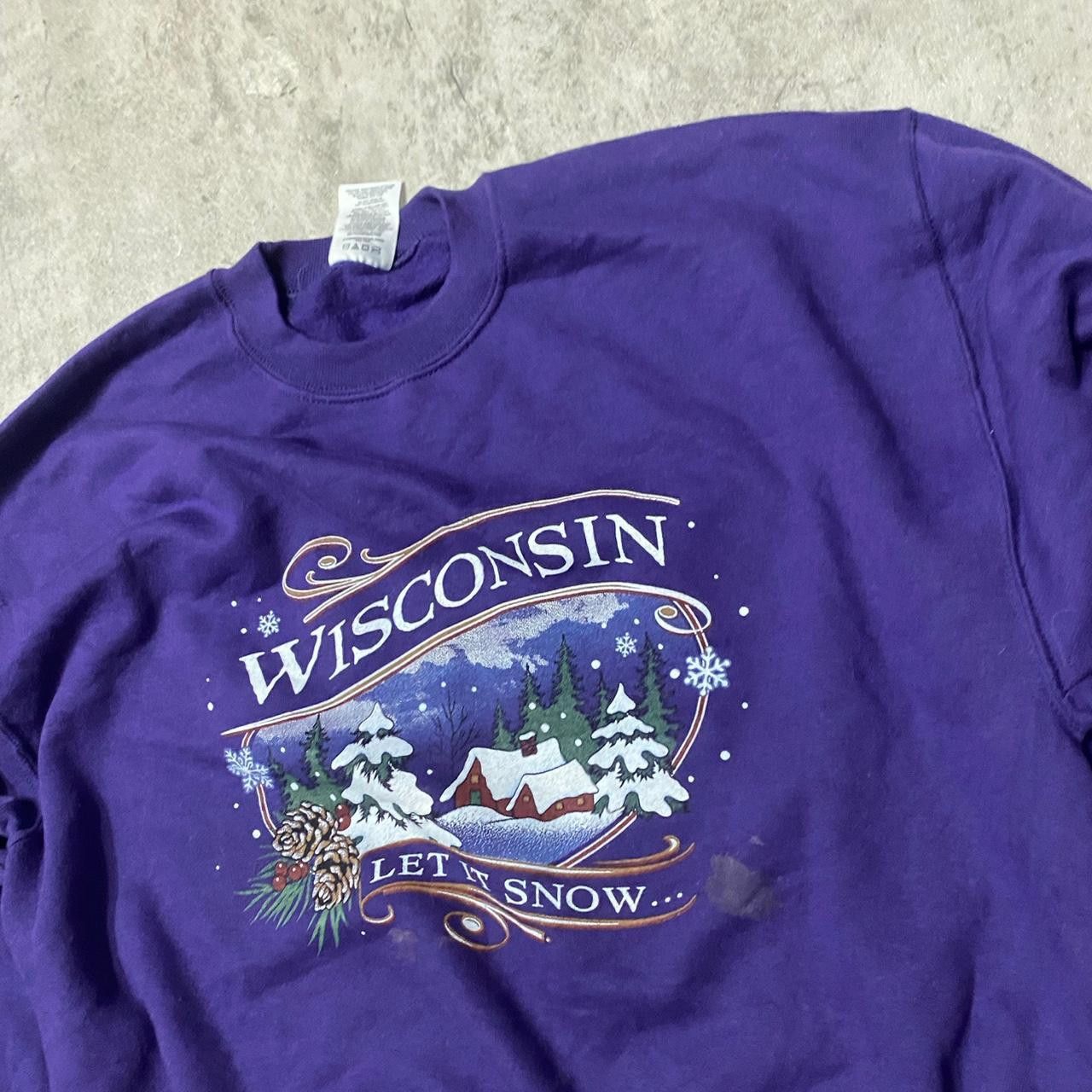 Other Wisconsin Let It Snow vintage crewneck sweatshirt winter Size US M / EU 48-50 / 2 - 4 Thumbnail