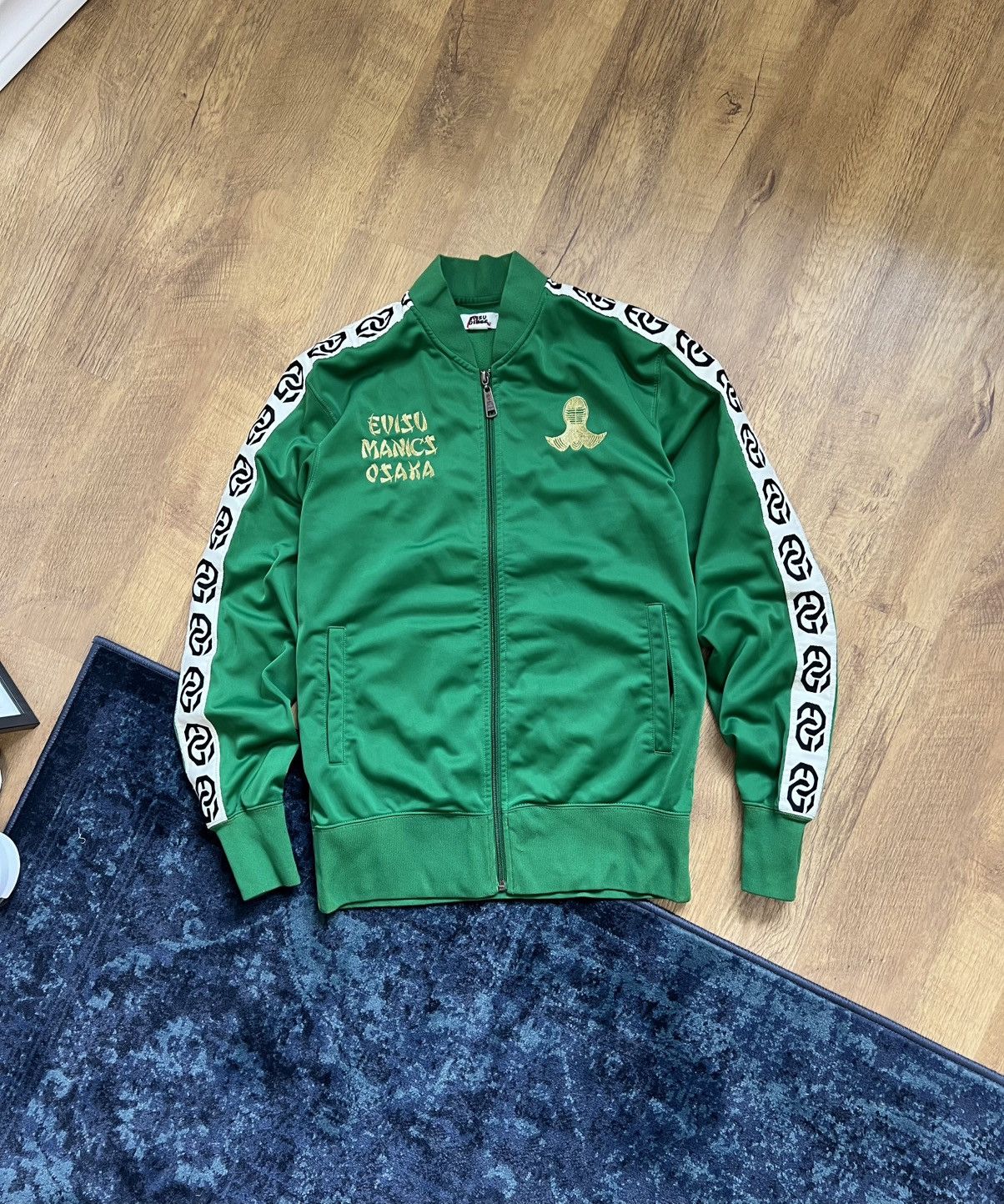 Zip jacket Evisu manics Osaka vintage gold logo y2k