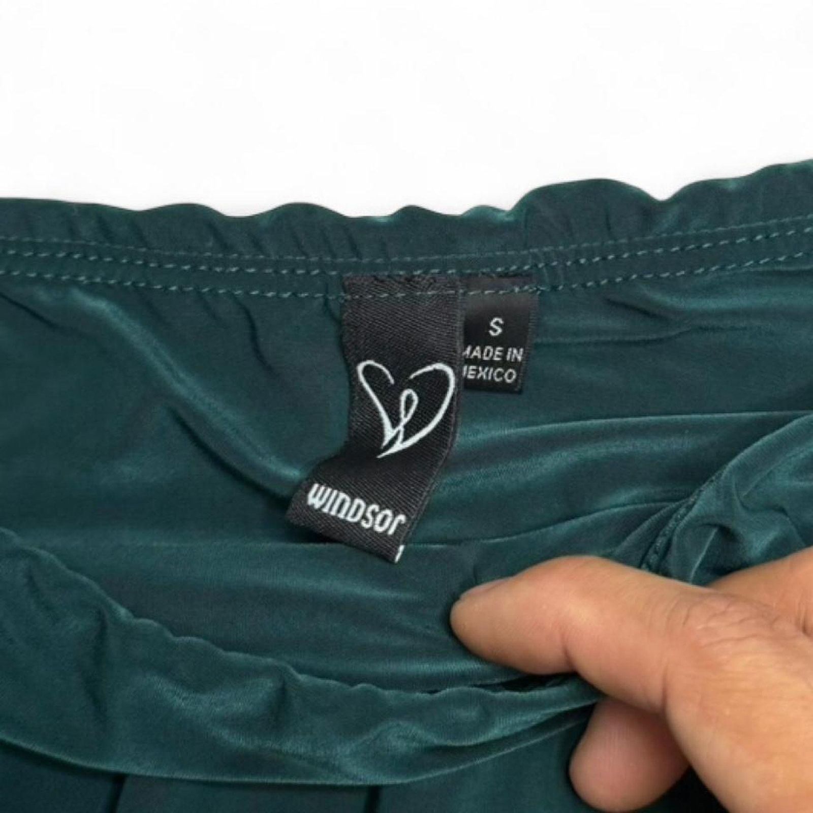 Other green-blueish ruffle mini skirt with tiered detail Size S Size 27" / US 4 / IT 40 - 4 Thumbnail