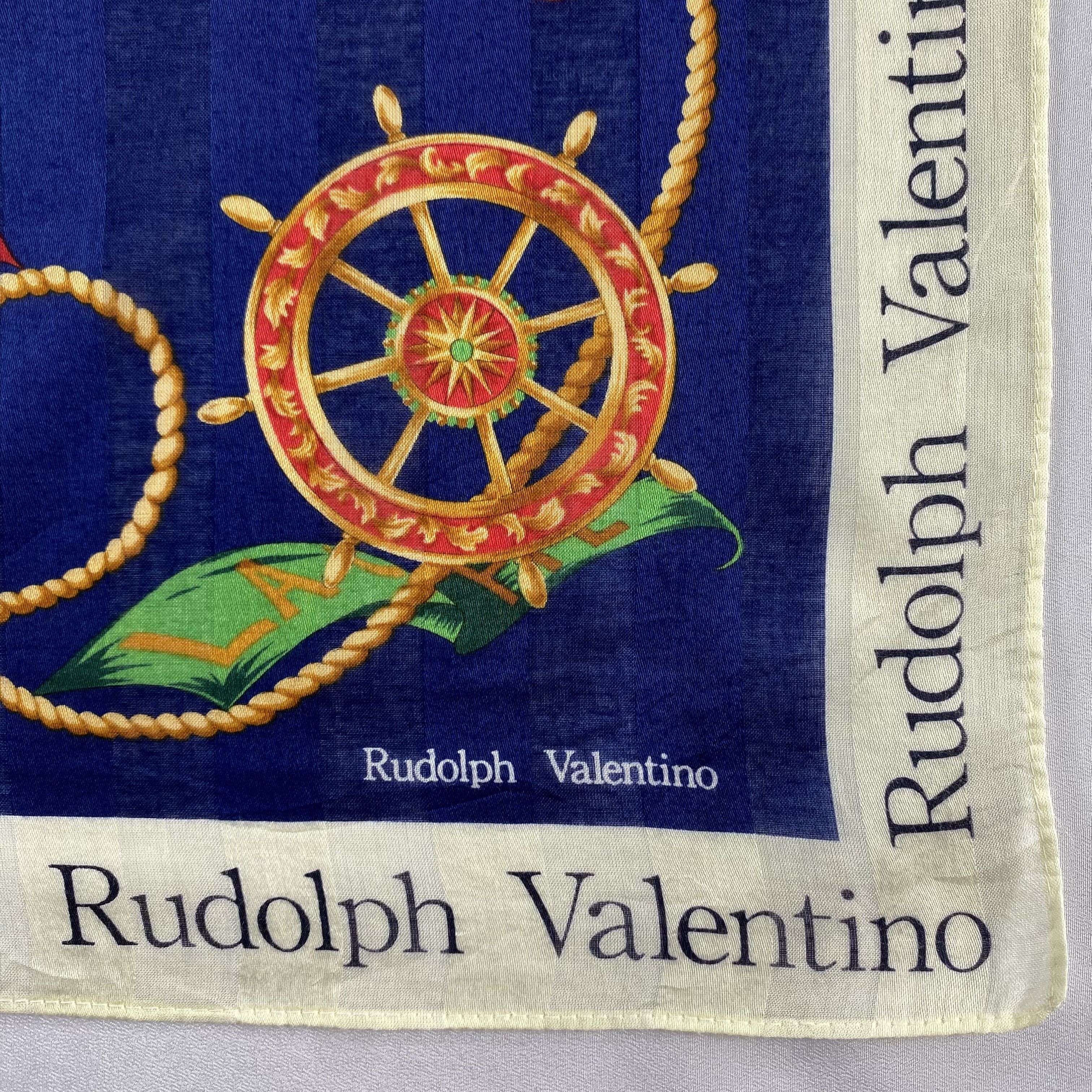 Japanese Brand × Vintage Rudolph Valentino Handkerchief / Neckerchief / Bandana-P648 Size ONE SIZE - 3 Thumbnail