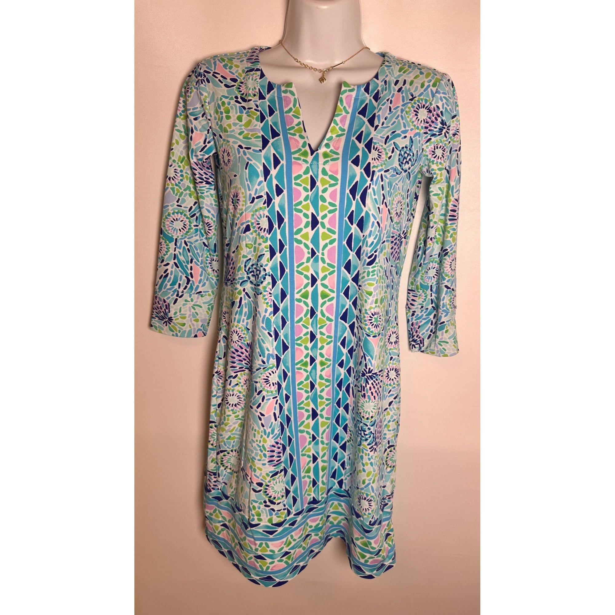 Lilly Pulitzer Lily Pulitzer UPF 50+ Nadine Dress, Size: XXS Size XXS / US 00 / IT 34 - 2 Thumbnail