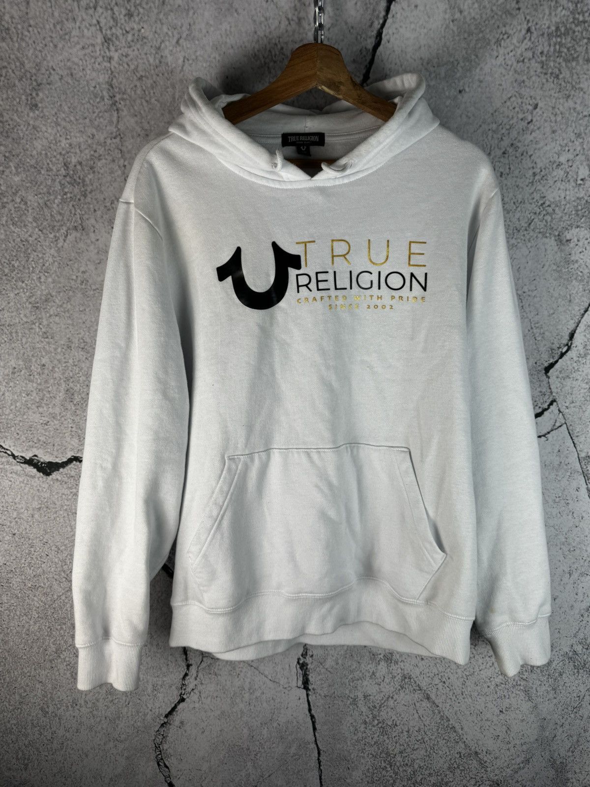 True Religion Vintage True Religion Big Logo Hoodie Japan Size US M / EU 48-50 / 2 - 1 Thumbnail