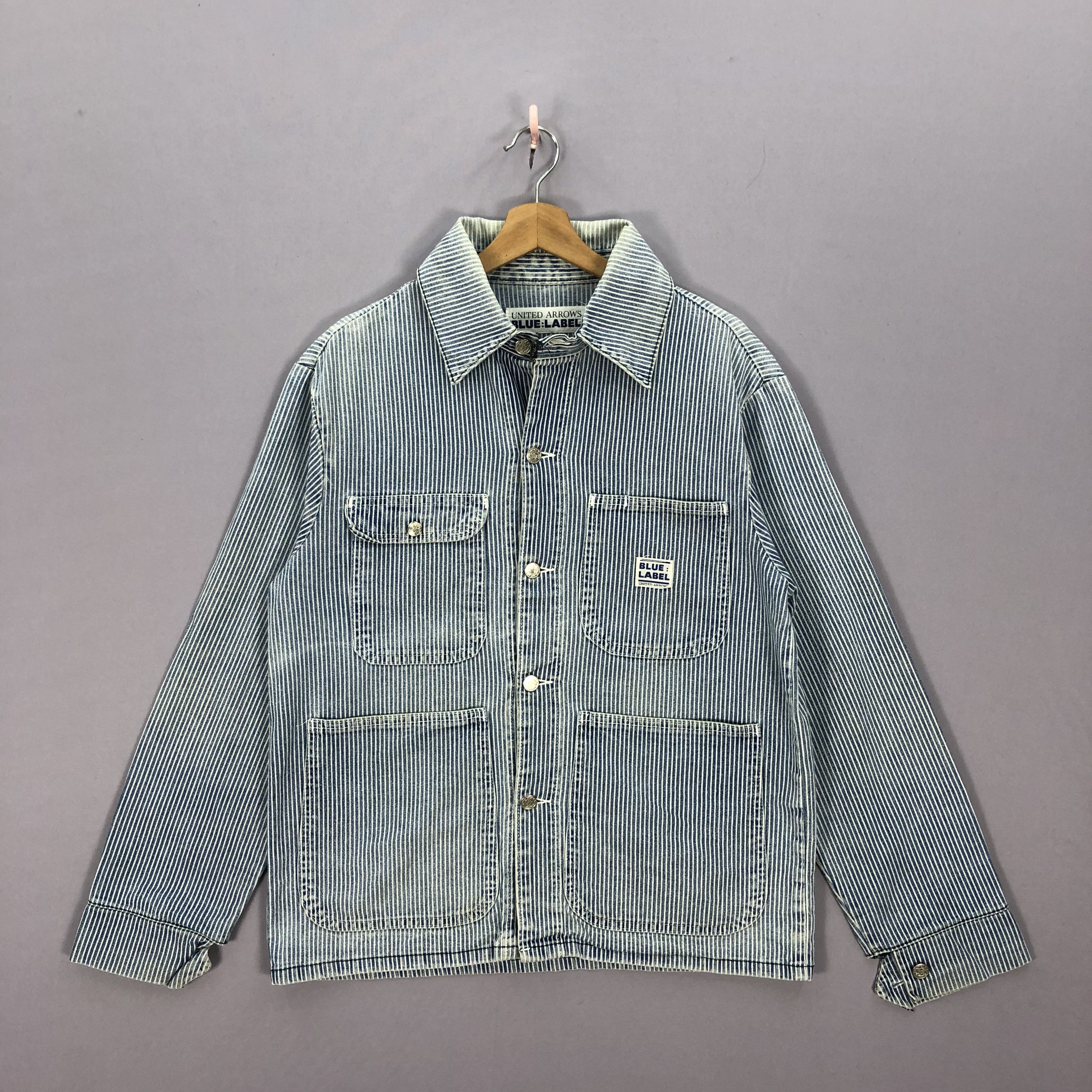 Vintage United Arrow Blue Label Hickory Worker Chore Jacket