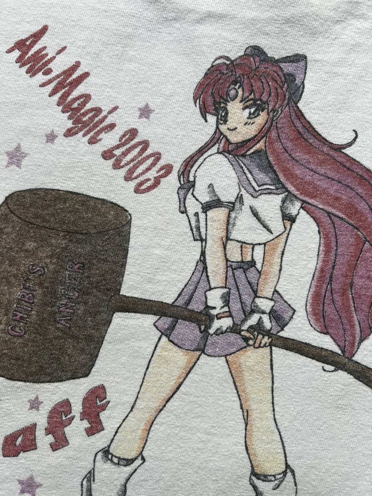 Vintage 2003 Ani-Magic Expo Anime Tee Shirt Sailor Moon Akira Lain Size US L / EU 52-54 / 3 - 8 Thumbnail