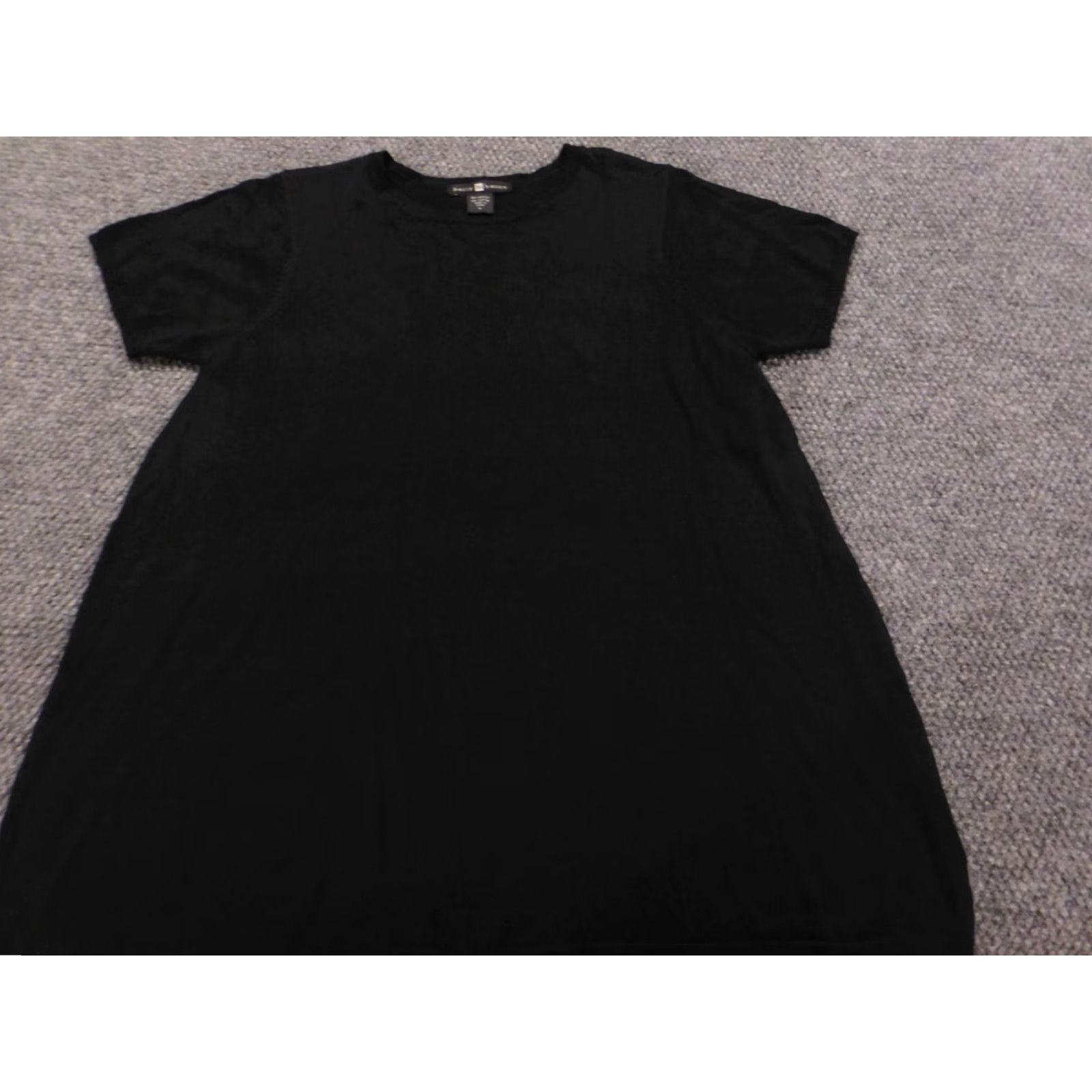Asics Belly Basics Blouse Women L Black Cap Sleeve Crew Neck Pullover Stretch Casual Regular Size L Size L / US 10 / IT 46 - 3 Thumbnail