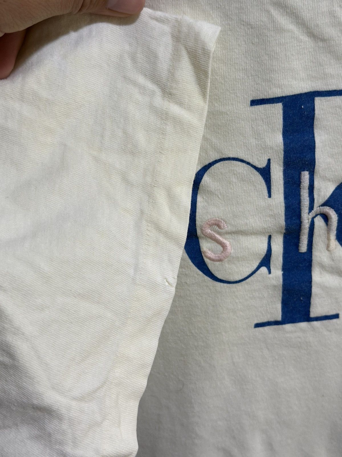Calvin Klein × Vintage Vintage Calvin Klein Jeans Faded Tee Size US L / EU 52-54 / 3 - 4 Thumbnail
