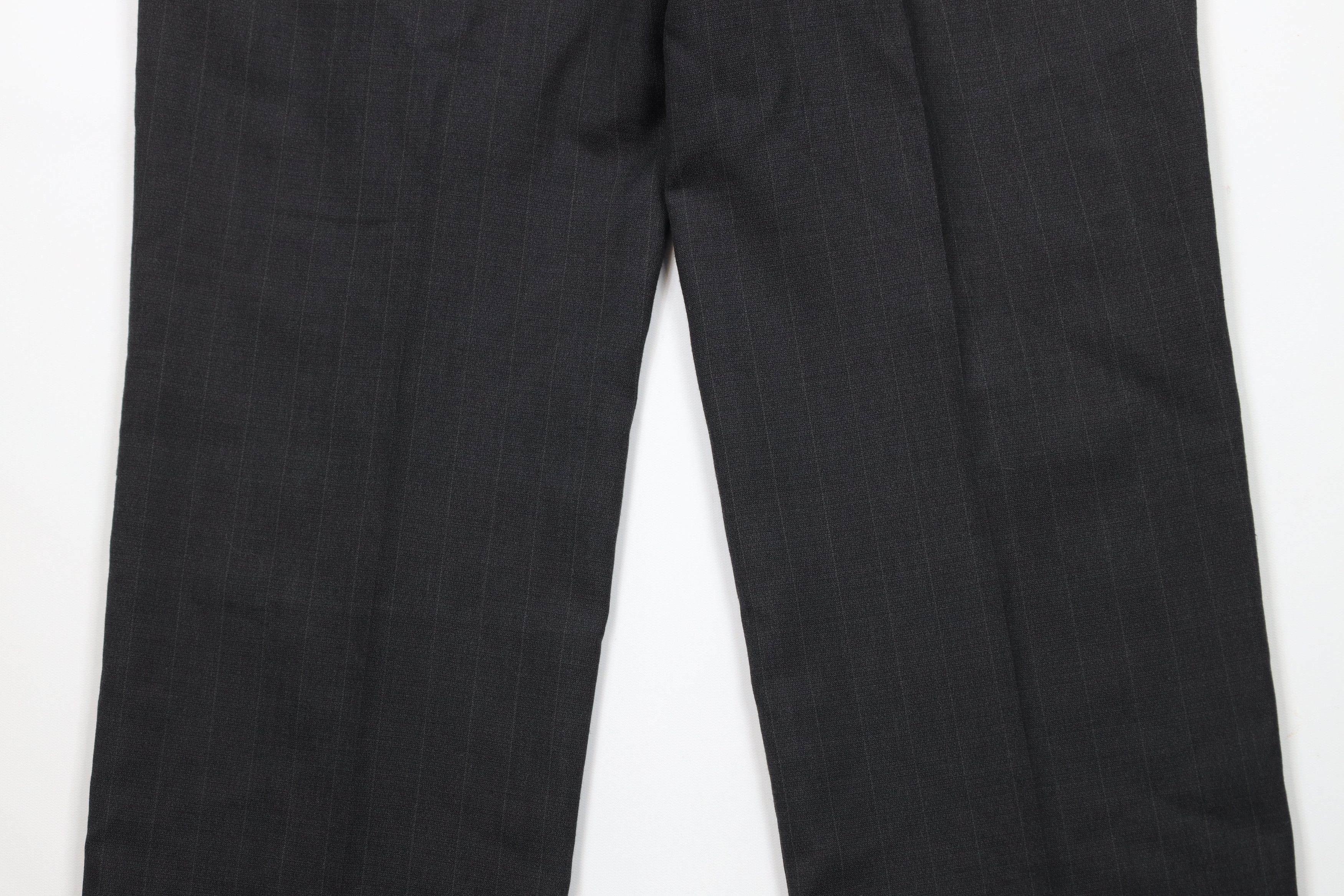 Vintage Vintage 70s Streetwear Pinstriped Knit Wide Leg Chino Pants Size US 36 / EU 52 - 10 Thumbnail