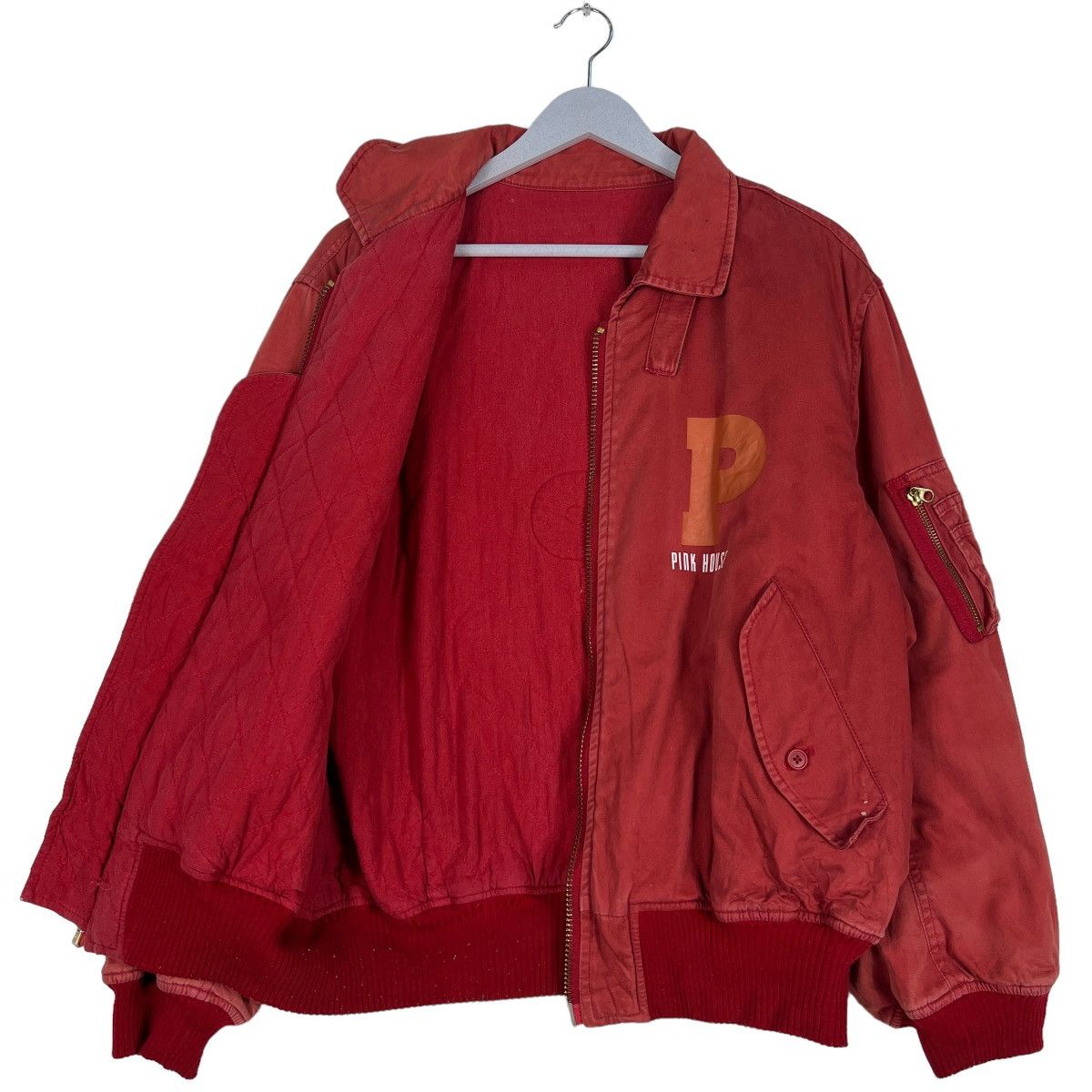 Japanese Brand 🔥 ARCHIVES PINK HOUSE BOMBER JACKET Size US L / EU 52-54 / 3 - 3 Thumbnail