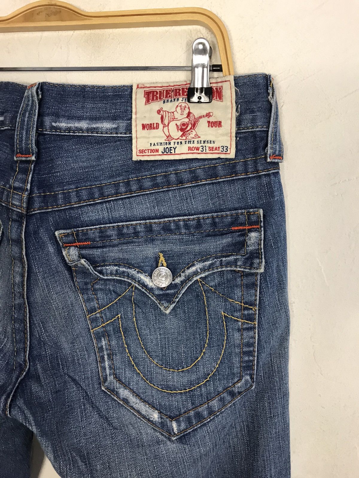 True Religion True Religion Joey Usa Flaps Pocket Low Rise Fits 31 32 Size US 31 - 5 Thumbnail