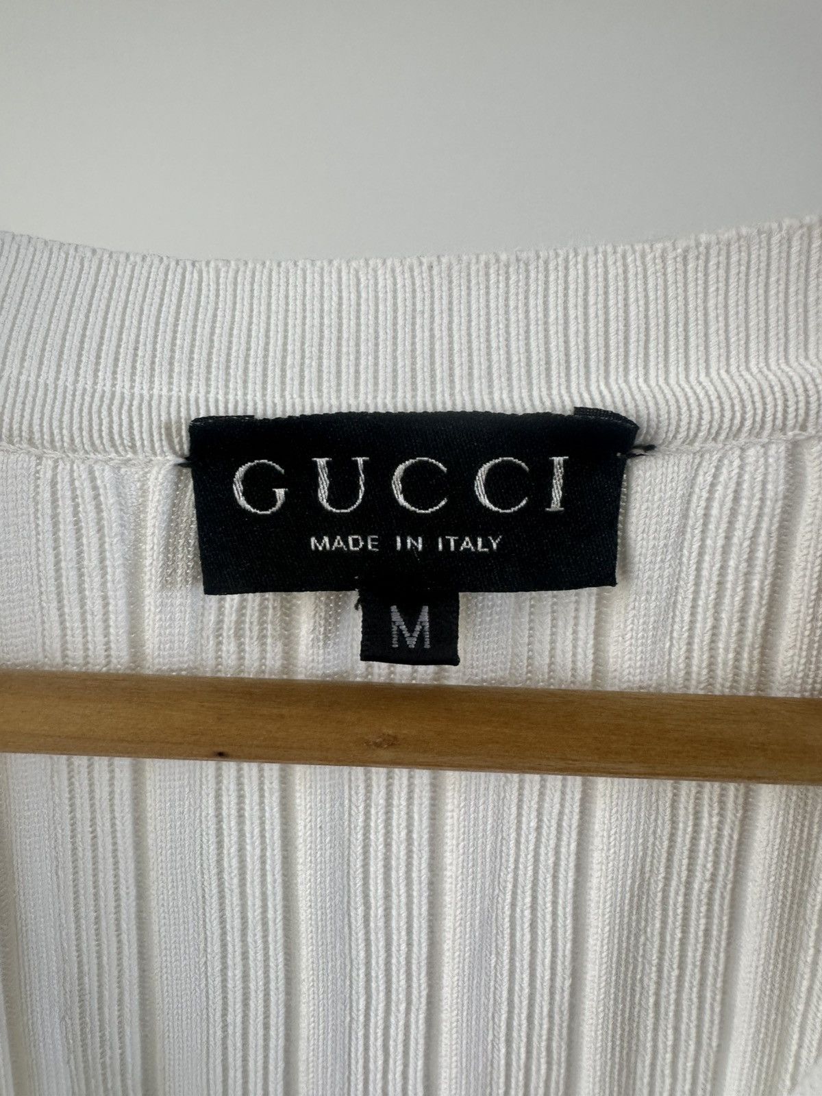 Gucci Gucci Tom Ford Era 1996 Ribbed Knit Cardigan Size US M / EU 48-50 / 2 - 9 Thumbnail