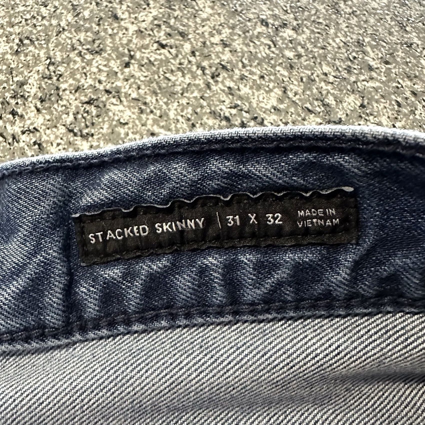 Pacsun Pacsun Stacked Skinny Jeans Side Stripe Stretch Men's 31 x 32 Distressed Denim Blue 98% Cotton 2% Spandex Slim Stretch Jeans Mens XS? Size US 31 - 7 Thumbnail