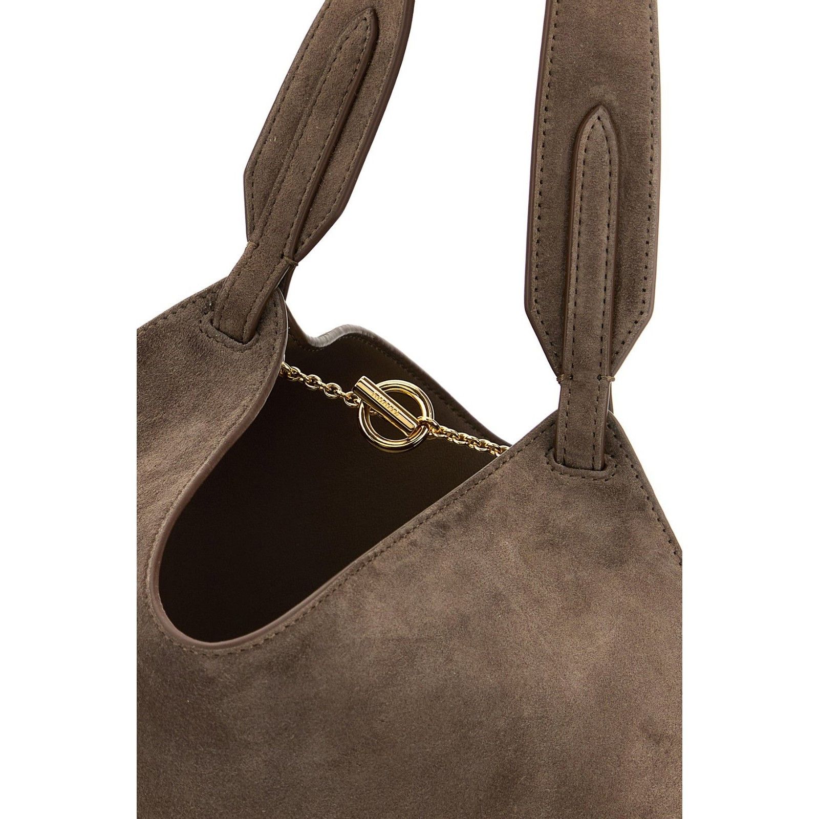 KHAITE KHAITE Lotus Mini Brown Suede Tote Bag New & Authentic Size ONE SIZE - 4 Thumbnail