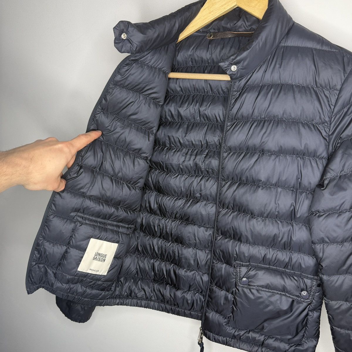 Moncler MONCLER LANS PADDED JACKET (Navy) Size S / US 4 / IT 40 - 12 Thumbnail