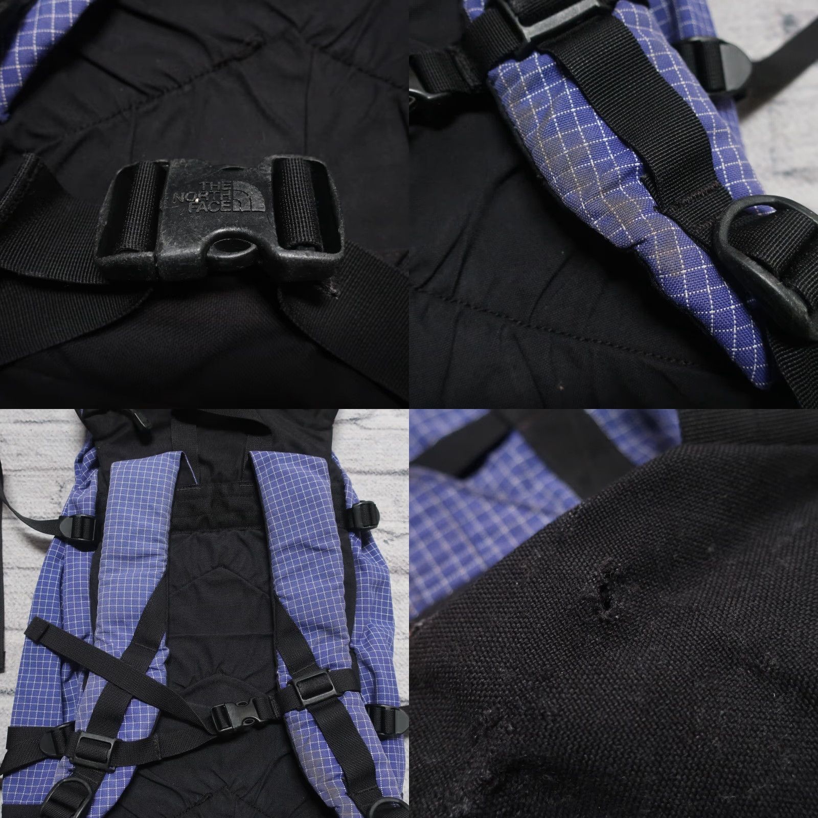 The North Face VINTAGE The North Face Backpack Ripstop Hiking Pack Purple 90s Men Size ONE SIZE - 8 Thumbnail