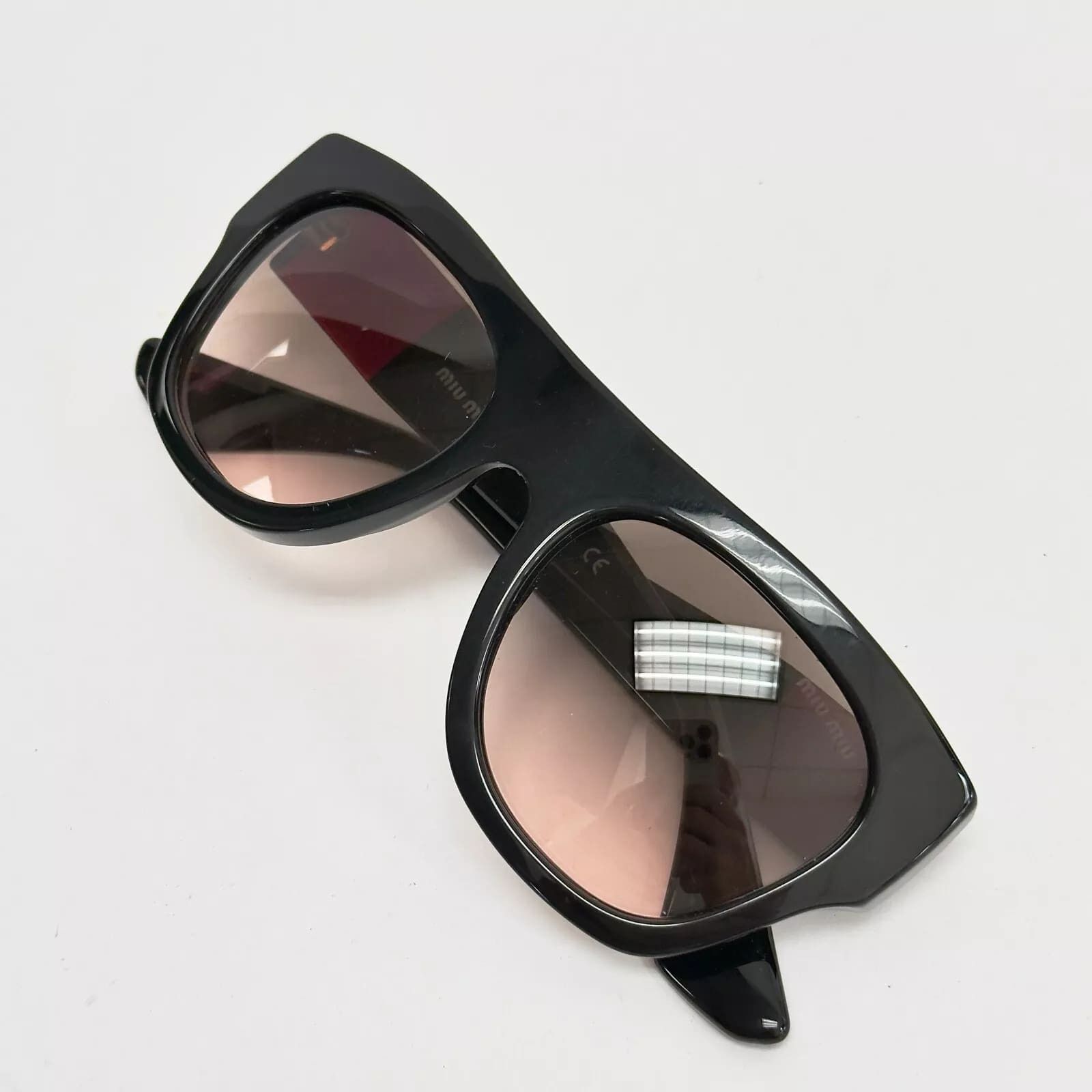 Miu Miu MIU MIU ECLAT 05P Chunky Bold Sunglasses MU05PS Black Size ONE SIZE - 2 Thumbnail