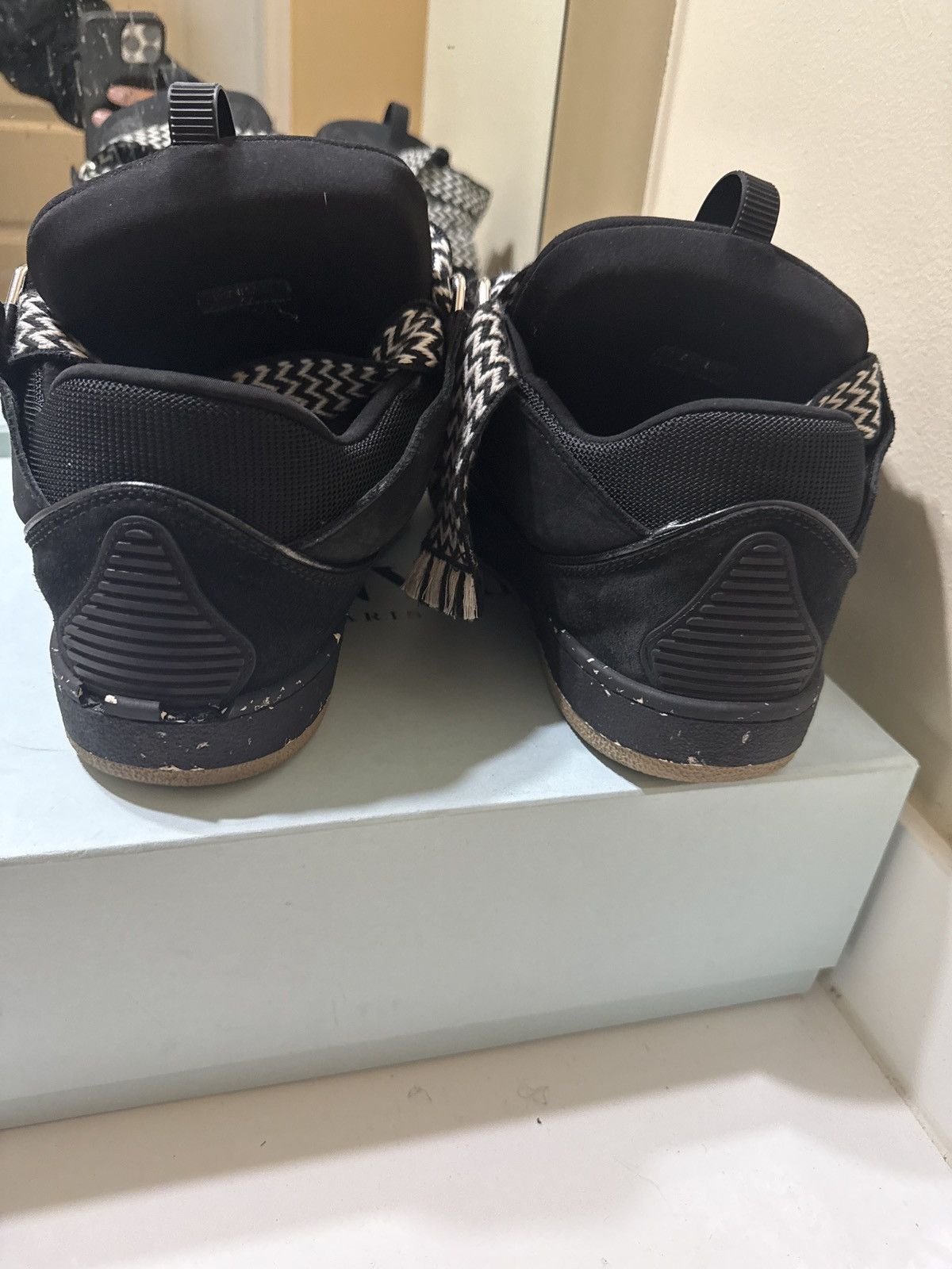 Lanvin Lanvin Curb Sneakers Black w White Laces Size US 14 / EU 47 - 4 Thumbnail