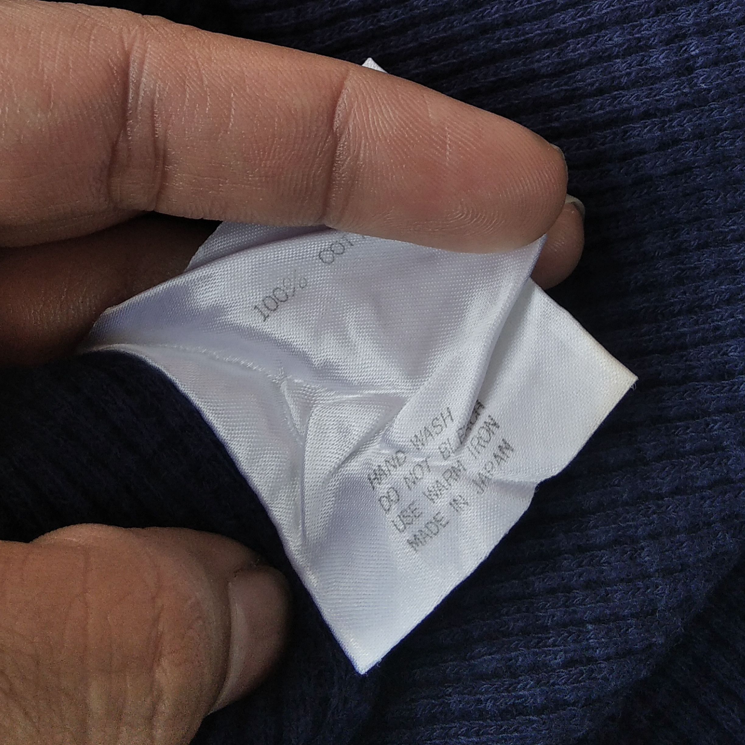 Issey Miyake Vintage 90s TETE HOMME ISSEY MIYAKE Indigo Thermal Size US XL / EU 56 / 4 - 9 Thumbnail