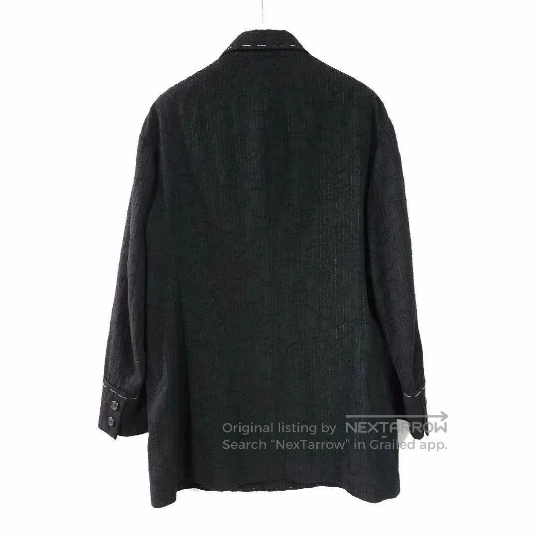 Yohji Yamamoto Yohji Yamamoto 1998 Floral Vine Topstitch Coat. Size US S / EU 44-46 / 1 - 7 Thumbnail