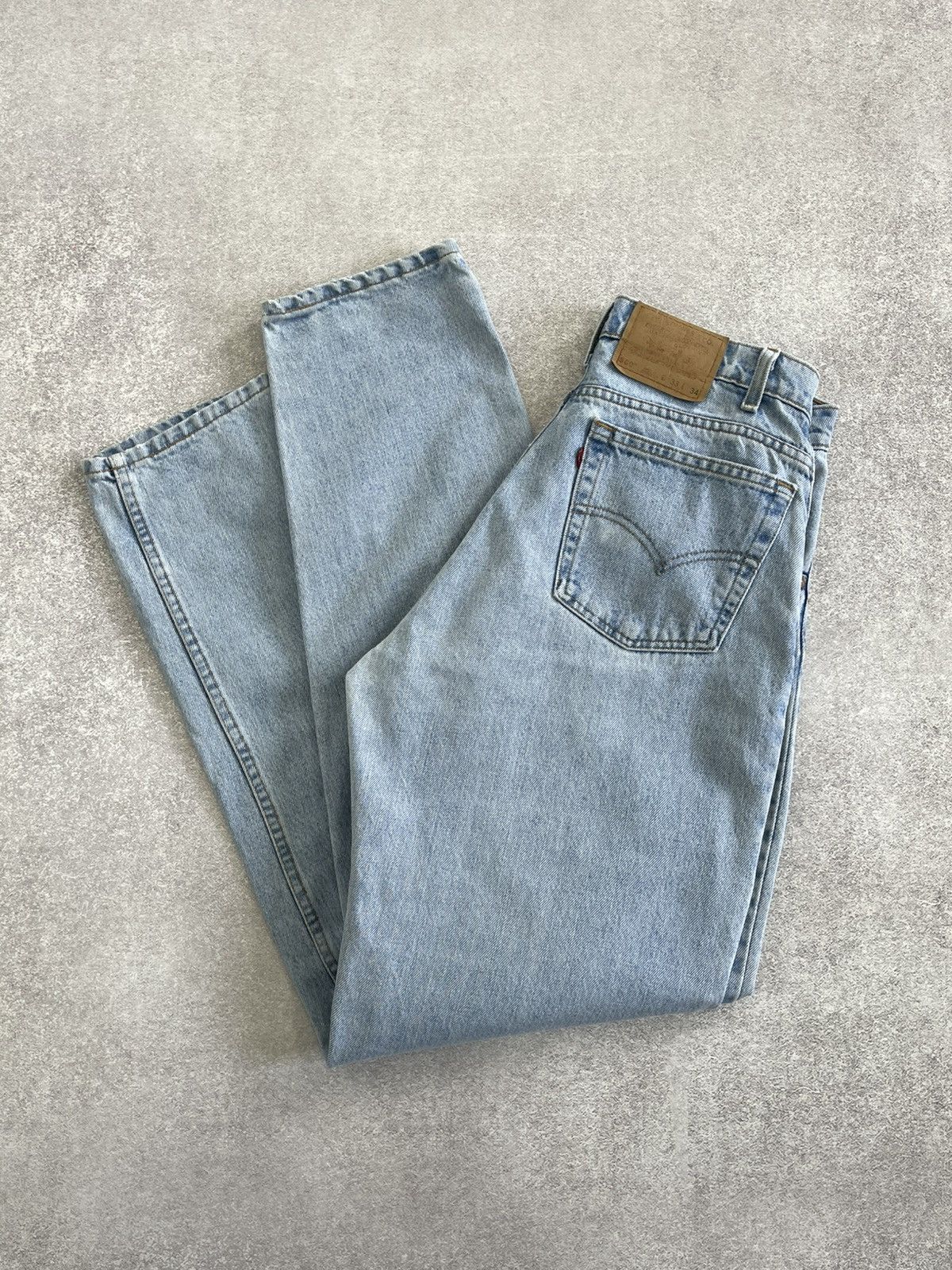 Levi's 90's Levi's 560 Loose Fit Tapered Leg Made In USA Jeans Size US 33 - 16 Thumbnail