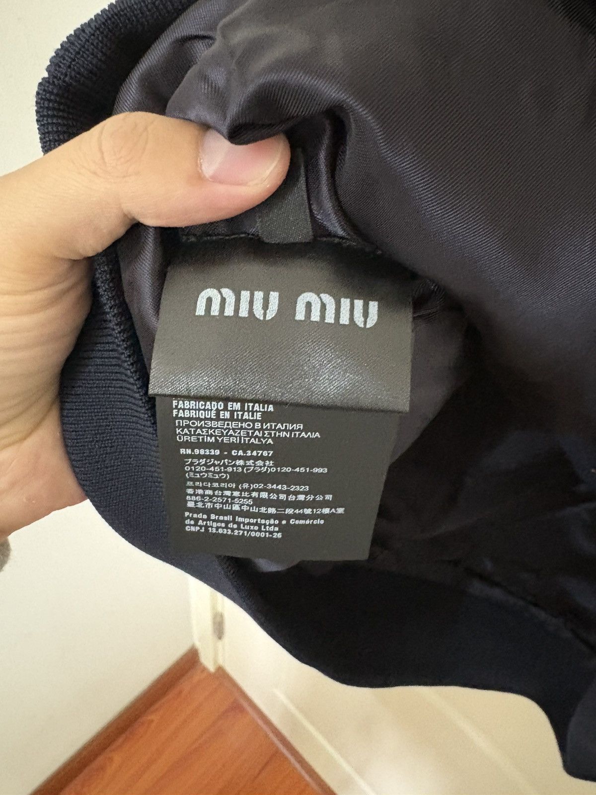 Miu Miu 25ss Knit Zip Up Bomber Jacket Size US L / EU 52-54 / 3 - 4 Thumbnail