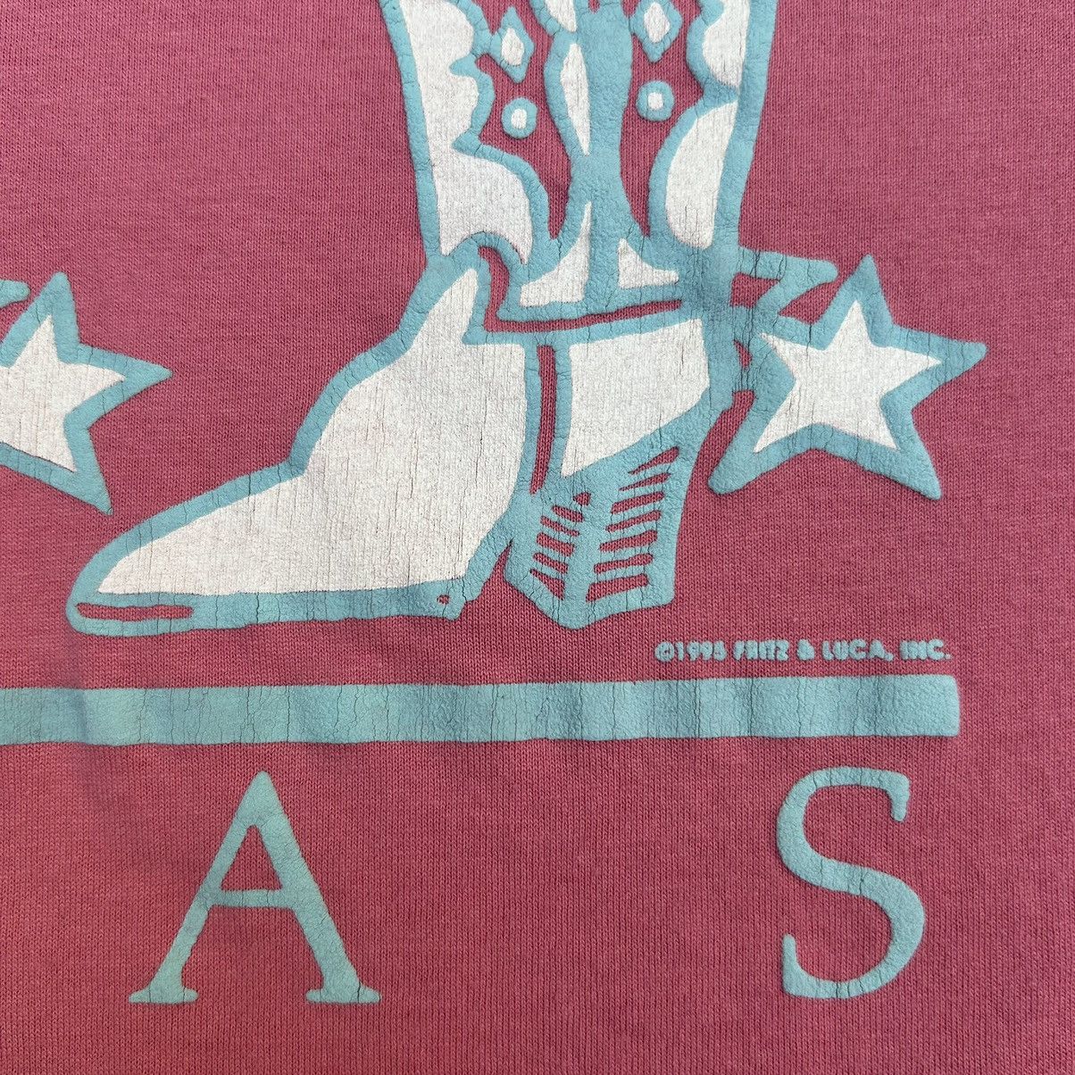 Jerzees × Vintage Texas vintage 1995 pink cowboy boots graphic t-shirt 2X Size US XXL / EU 58 / 5 - 2 Thumbnail