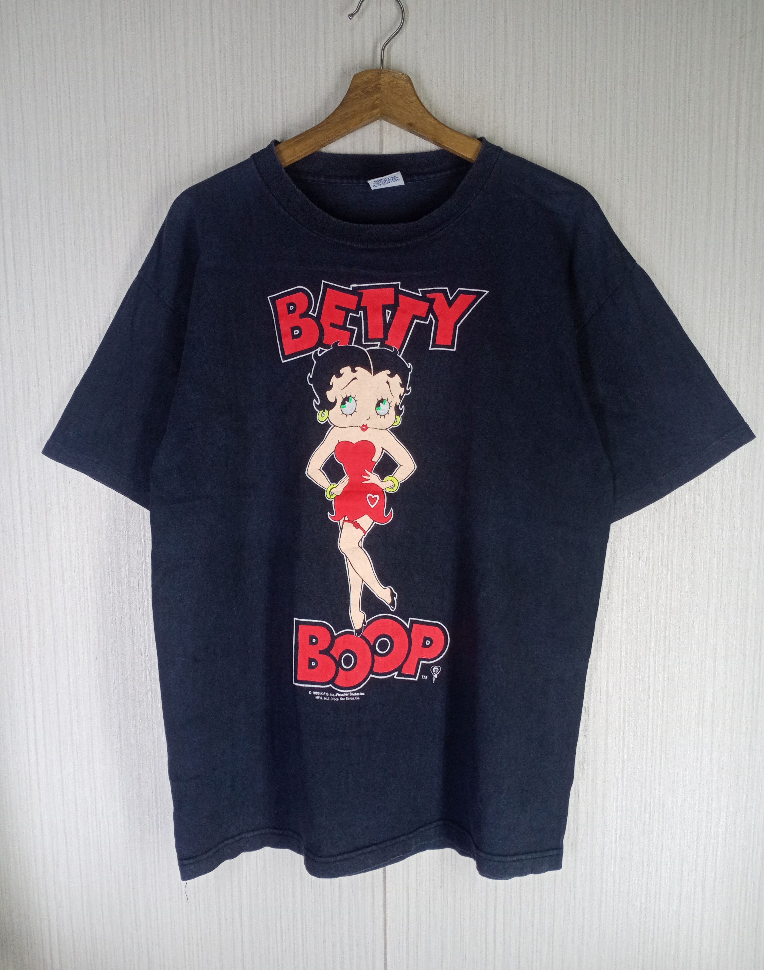 Cartoon Network Rare Vintage 80s Betty Boop Tshirt Size US L / EU 52-54 / 3 - 1 Thumbnail