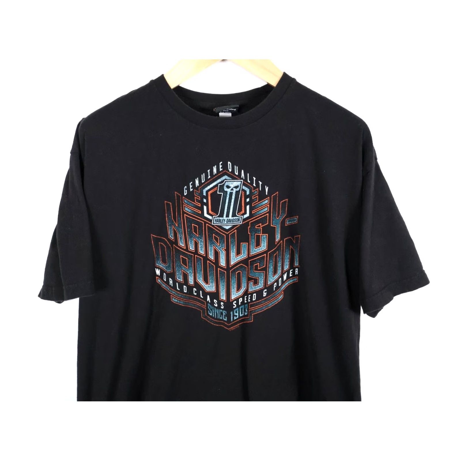 Harley Davidson Harley-Davidson Black Widow T-Shirt Adult XL 2XL Garden City? Size US XL / EU 56 / 4 - 7 Thumbnail
