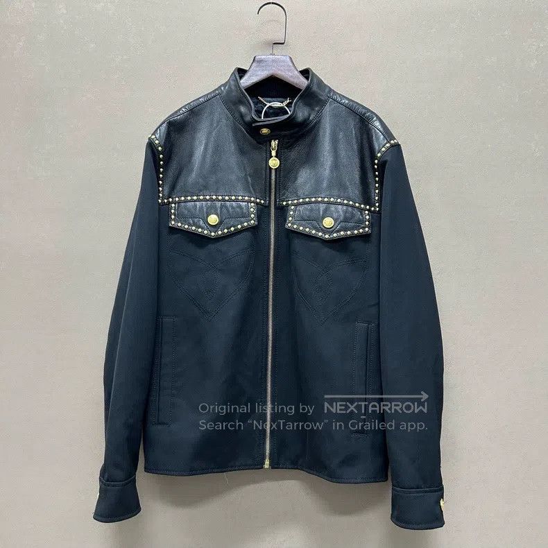 Versace Versace Heavy rivet show style sheepskin jacket Size US M / EU 48-50 / 2 - 1 Thumbnail