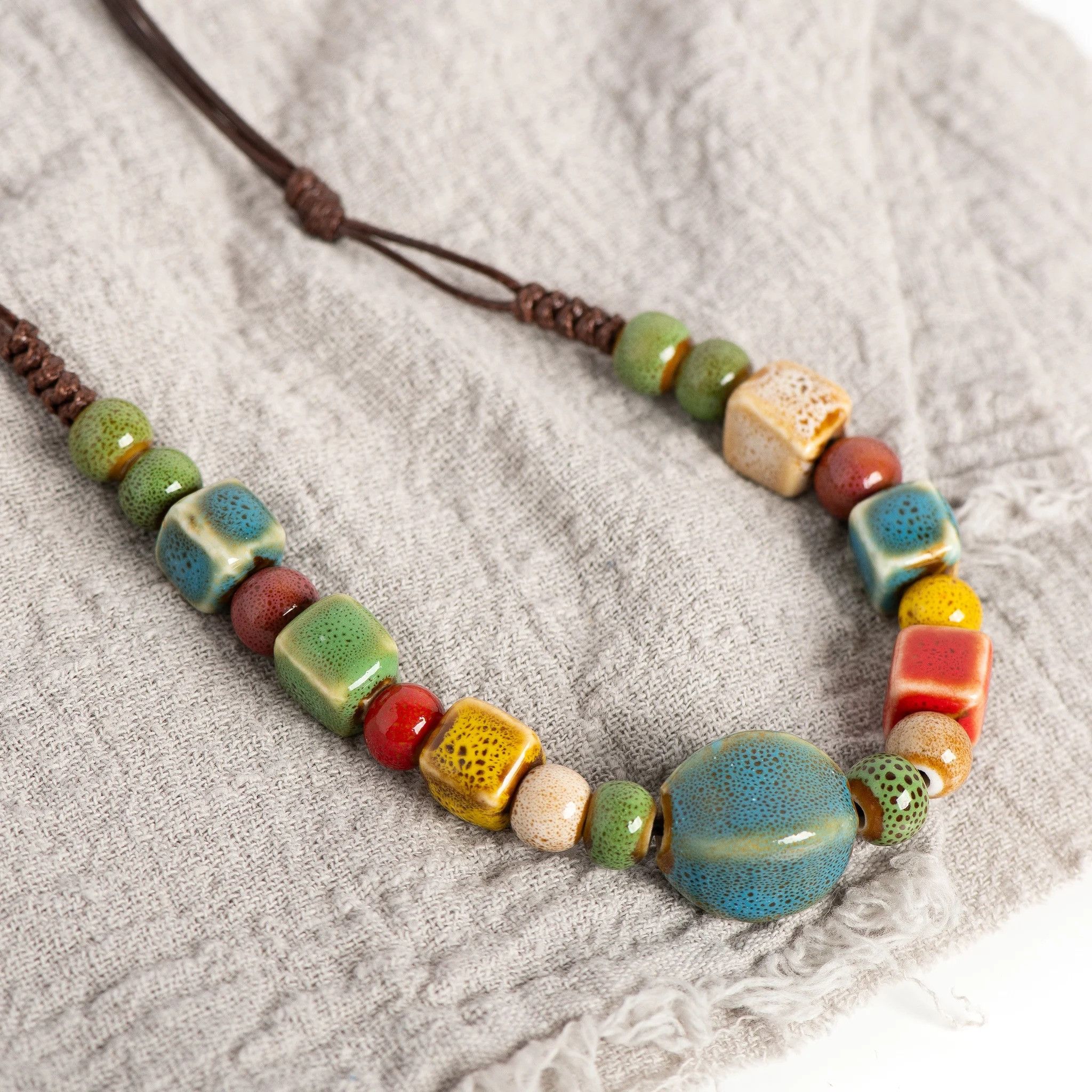 Handmade Boho Pendant Necklace Handmade Jewelry Gift For Her Size ONE SIZE - 7 Thumbnail