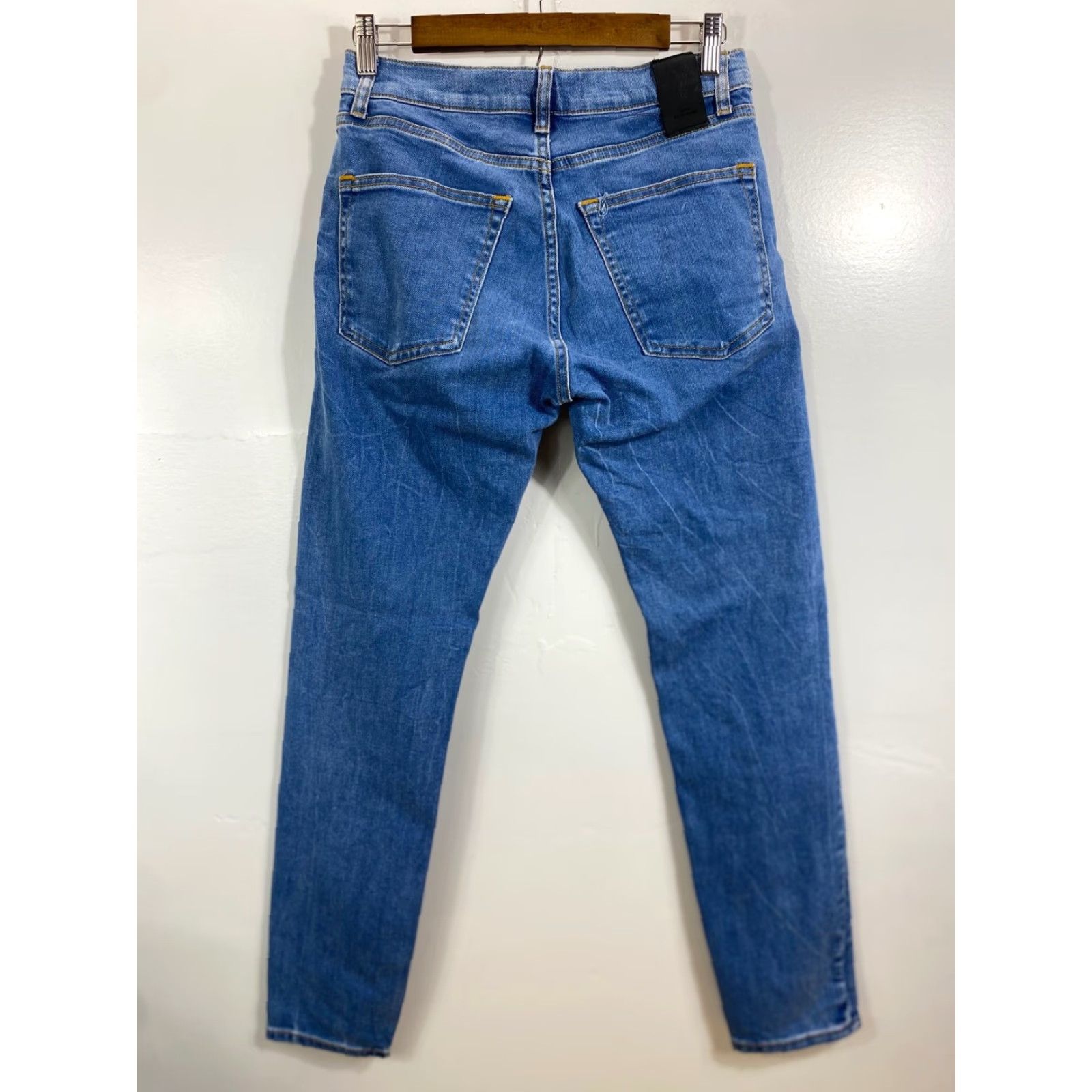 Zara Zara Jeans Women's Size 31 Light Wash Blue Denim 5-Pocket Relaxed Regular Belt Loops Vintage No Size 24" / US 00 / IT 34 - 2 Thumbnail