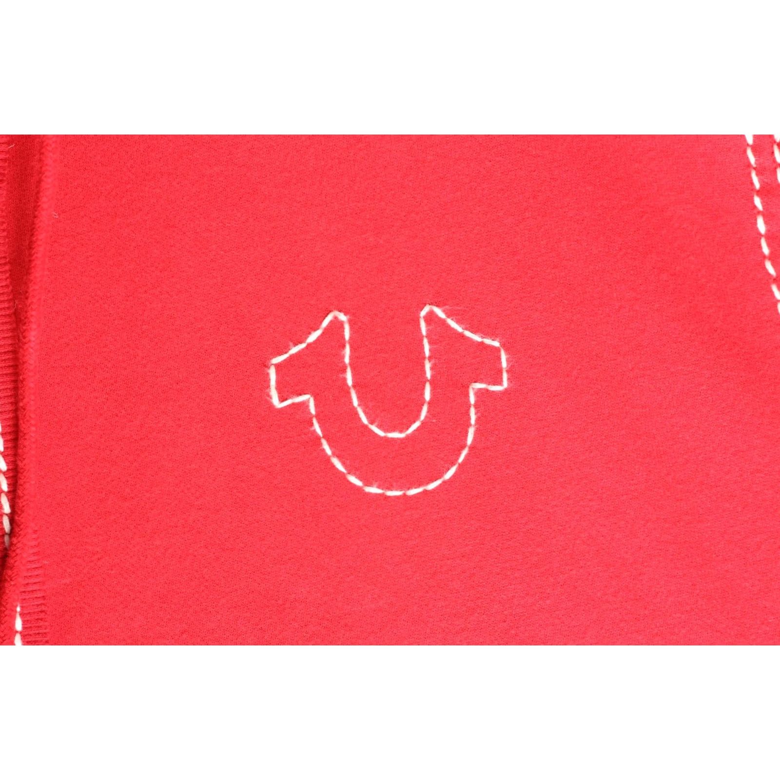 True Religion TRUE RELIGION Full Zip Hoodie Sweatshirt Men 3XL Red VR3546 Size US XXL / EU 58 / 5 - 4 Thumbnail