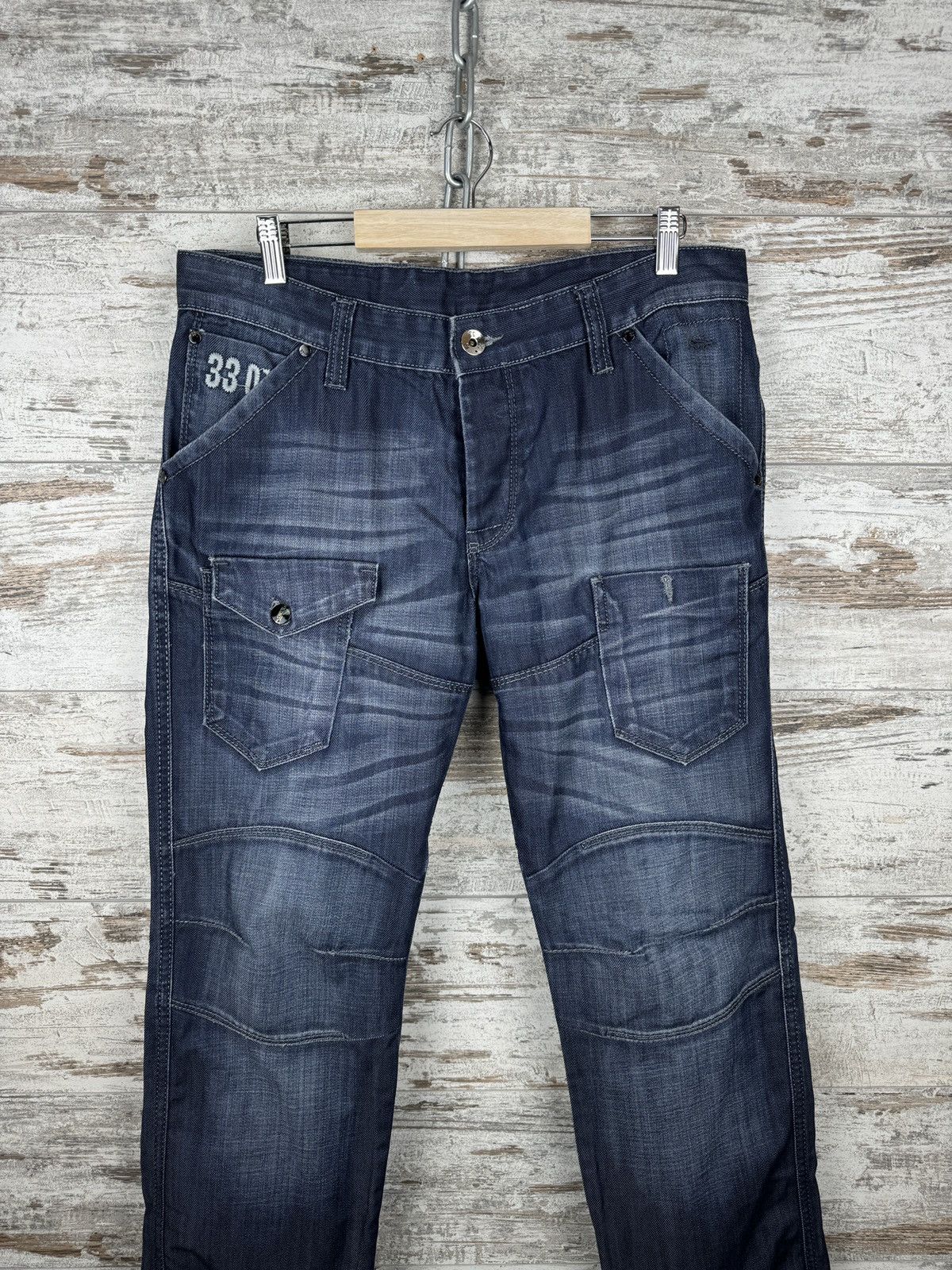 G-Star Mens Vintage G Star Raw cargo jeans denim pants Japanese y2k Size US 33 - 3 Thumbnail