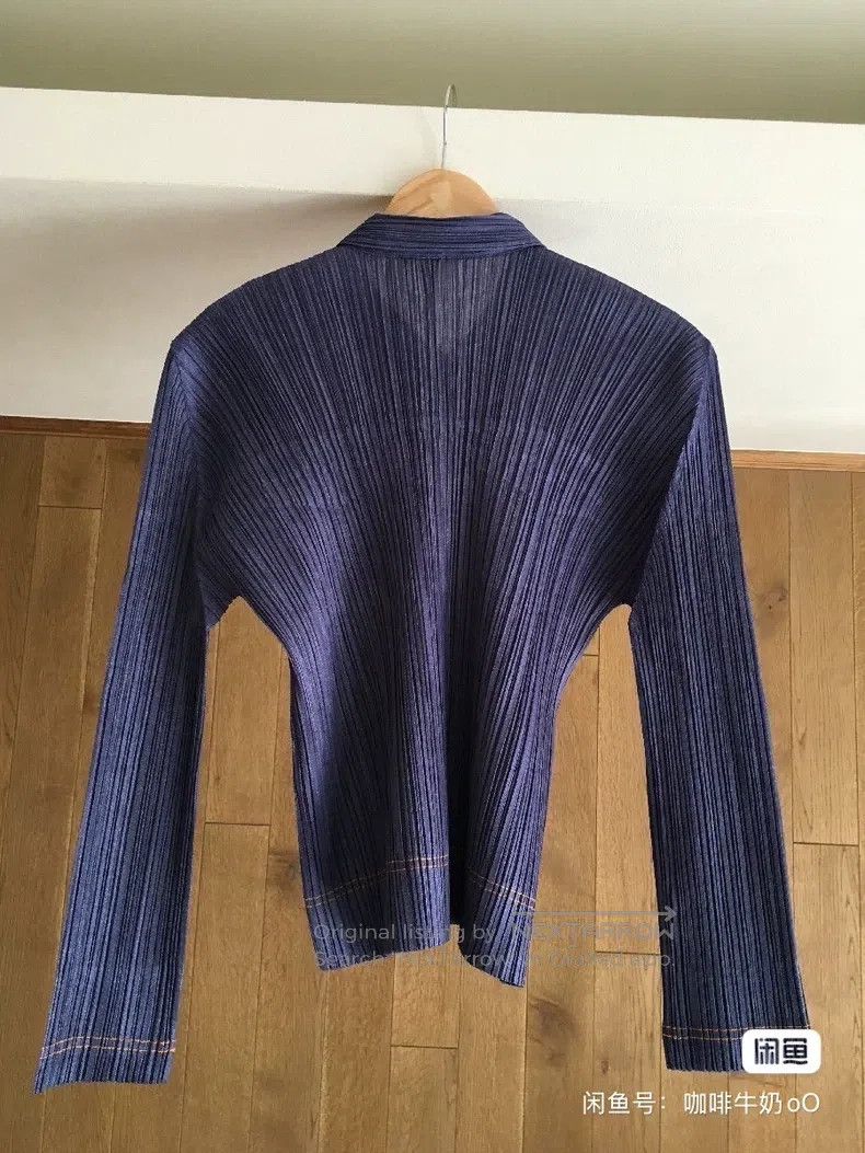 Issey Miyake Issey Miyake Denim Coat Size L / US 10 / IT 46 - 3 Thumbnail