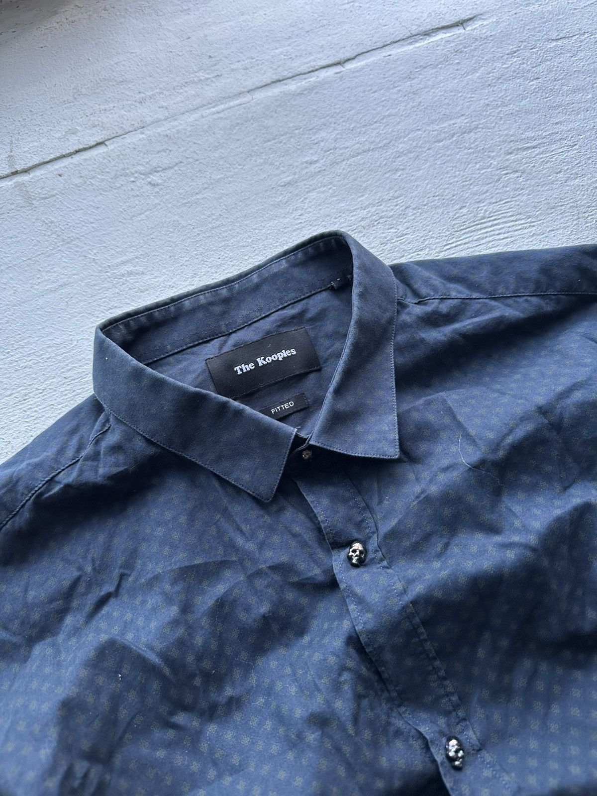The Kooples 🚨The Kooples Paris skull monogram Long Sleeve Shirt Relaxed Size US L / EU 52-54 / 3 - 3 Thumbnail