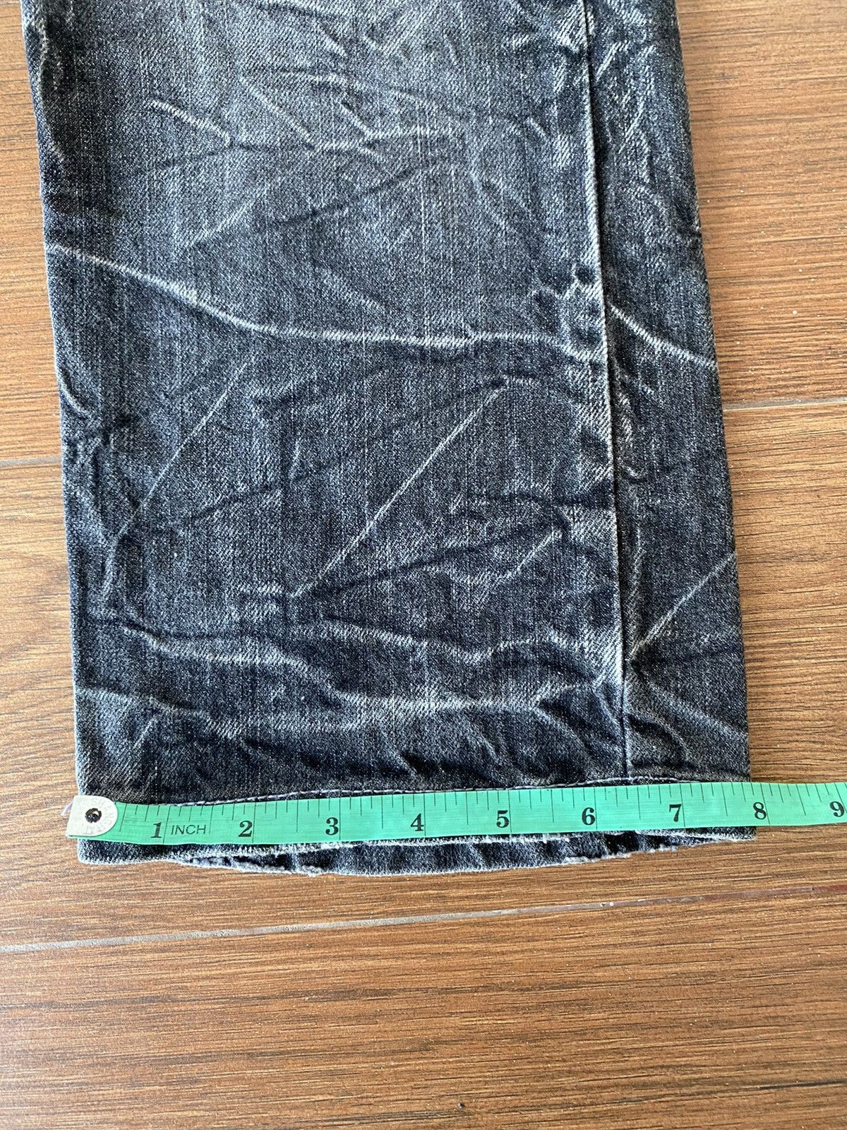 GOSTAR DE FUGA × If Six Was Nine Japanese Patina Double Waist Flash Distressed Denim Pants Size US 31 - 14 Thumbnail