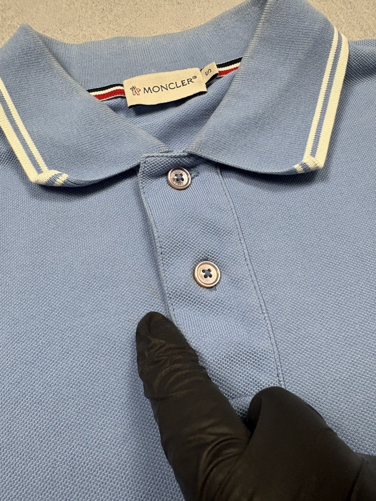 Moncler Moncler Maglia Polo Manica Corta Logo Patch Polo Shirt S Size US S / EU 44-46 / 1 - 9 Thumbnail