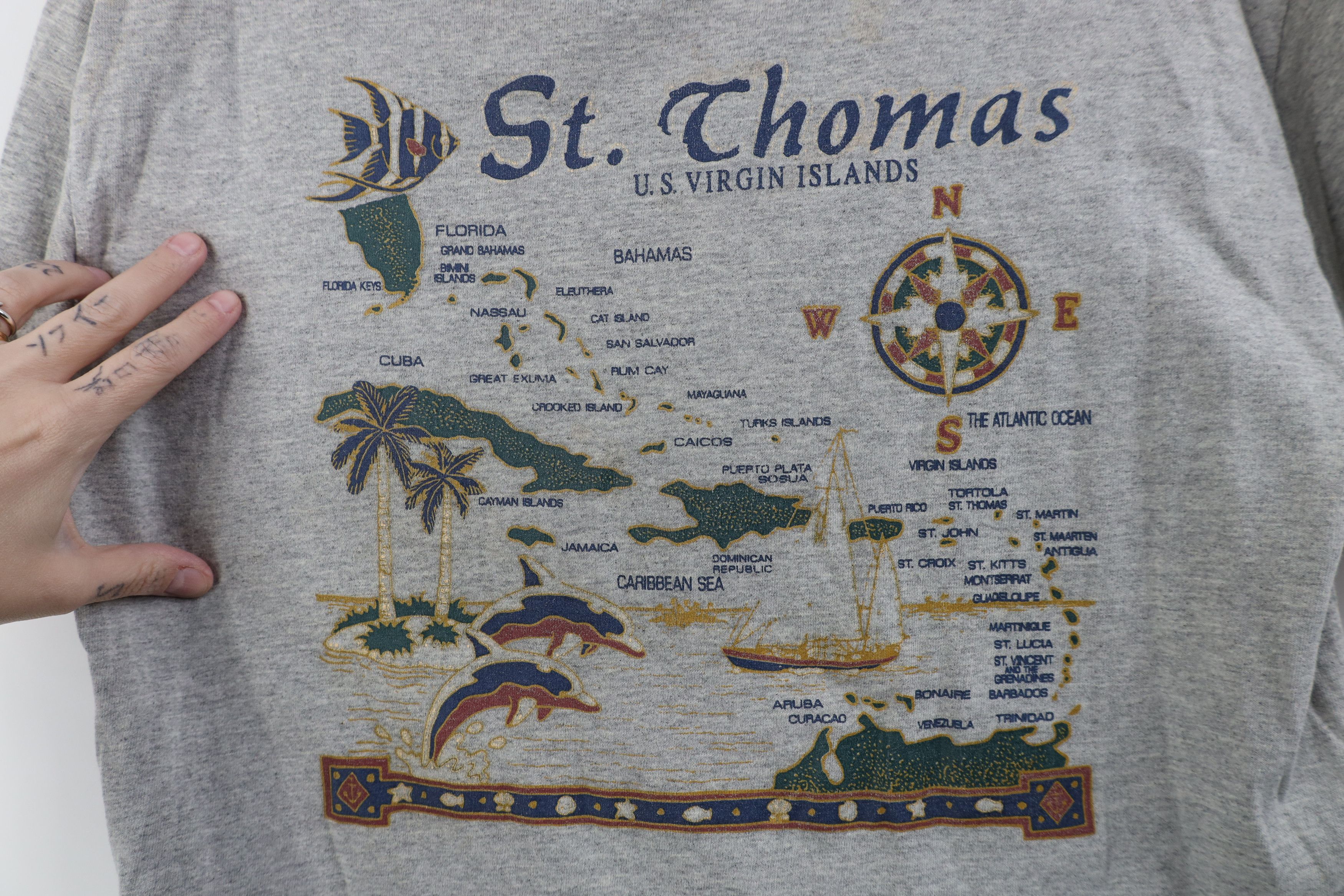 Vintage Vintage 90s Streetwear St Thomas US Virgin Islands T-Shirt Size US M / EU 48-50 / 2 - 4 Thumbnail