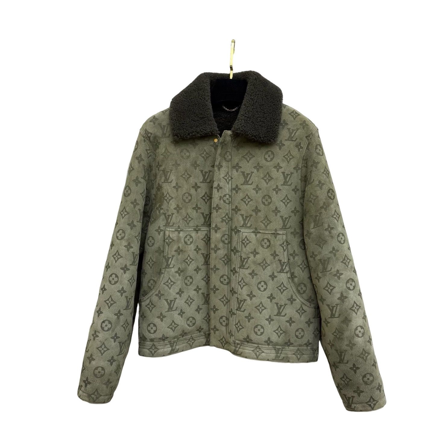 Louis Vuitton Louis Vuitton Damier leather jacket 48 NWT | Grailed