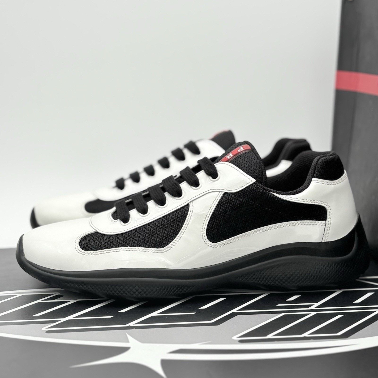 Prada Prada Americas Cup ' Black White ' | SUPER CLEAN! Size US 9.5 / EU 42-43 - 1 Thumbnail