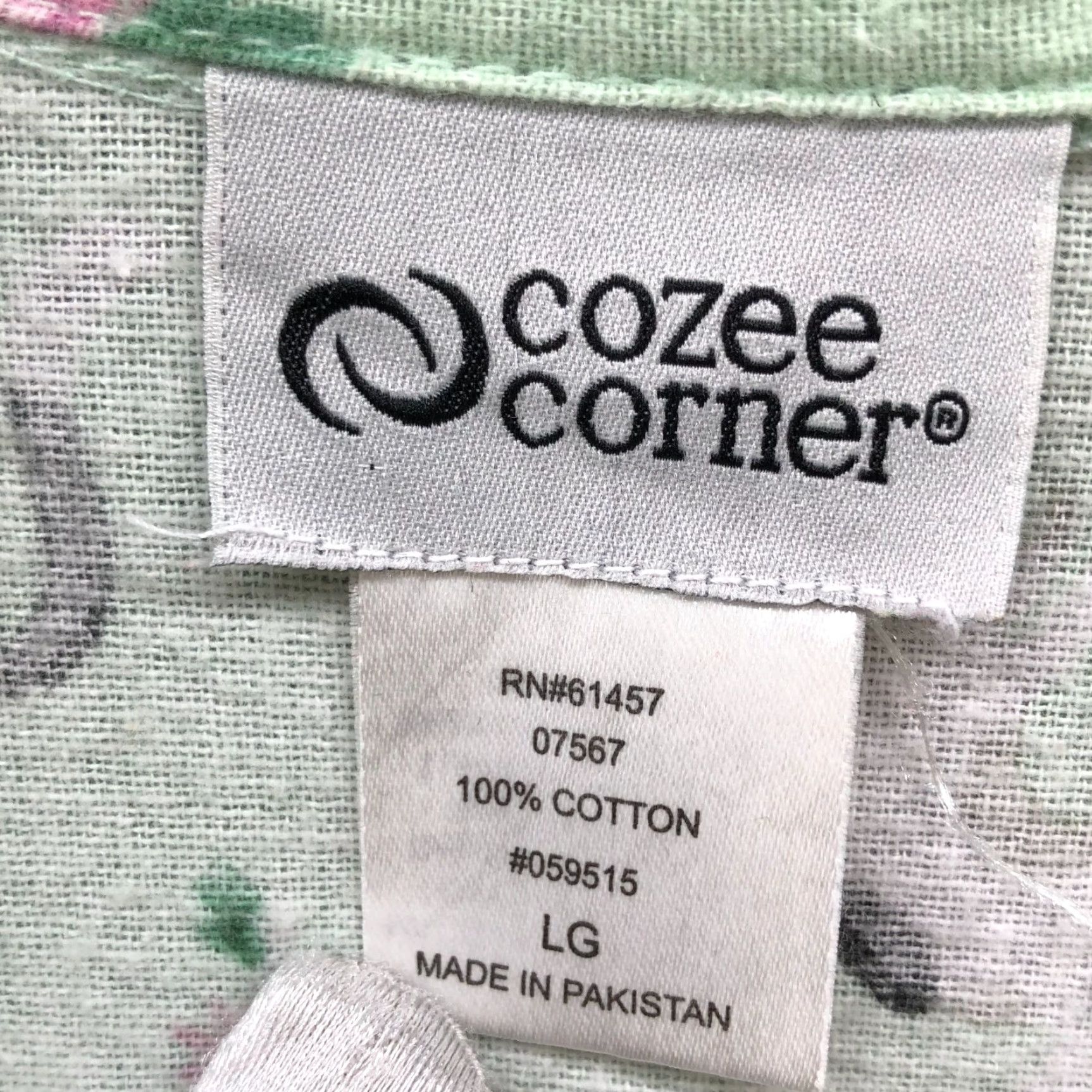 Vintage Cozee Corner Nightgown Flannel Womens L Green Cat Print Floral Nightgown Cat Lady Nightgown Size ONE SIZE - 5 Thumbnail
