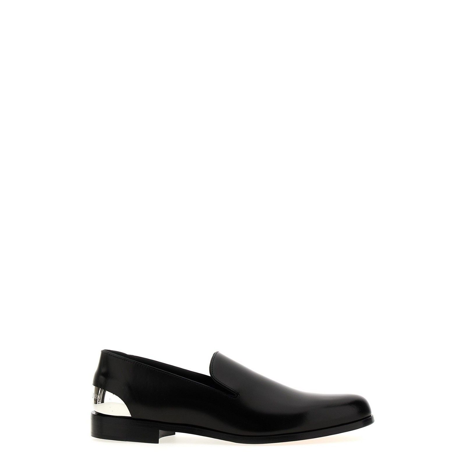 ALEXANDER MCQUEEN Men's Black Leather Loafers New & Authenti