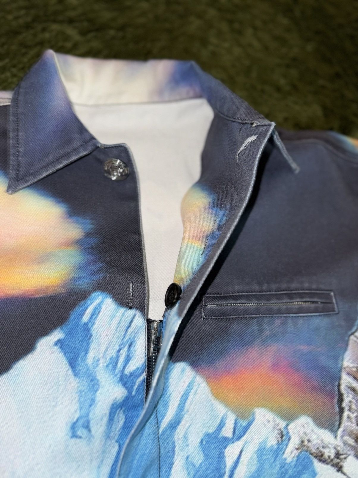 Bluemarble [M] BLUEMARBLE Mountain printed heavy Cotton Work Jacket Size US M / EU 48-50 / 2 - 5 Thumbnail