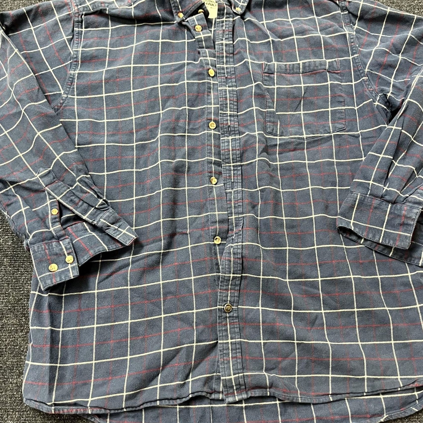 Mountain Khakis Mountain Khakis Shirt Mens Large Blue Plaid Flannel Button Down Relaxed Fit Size US L / EU 52-54 / 3 - 3 Thumbnail