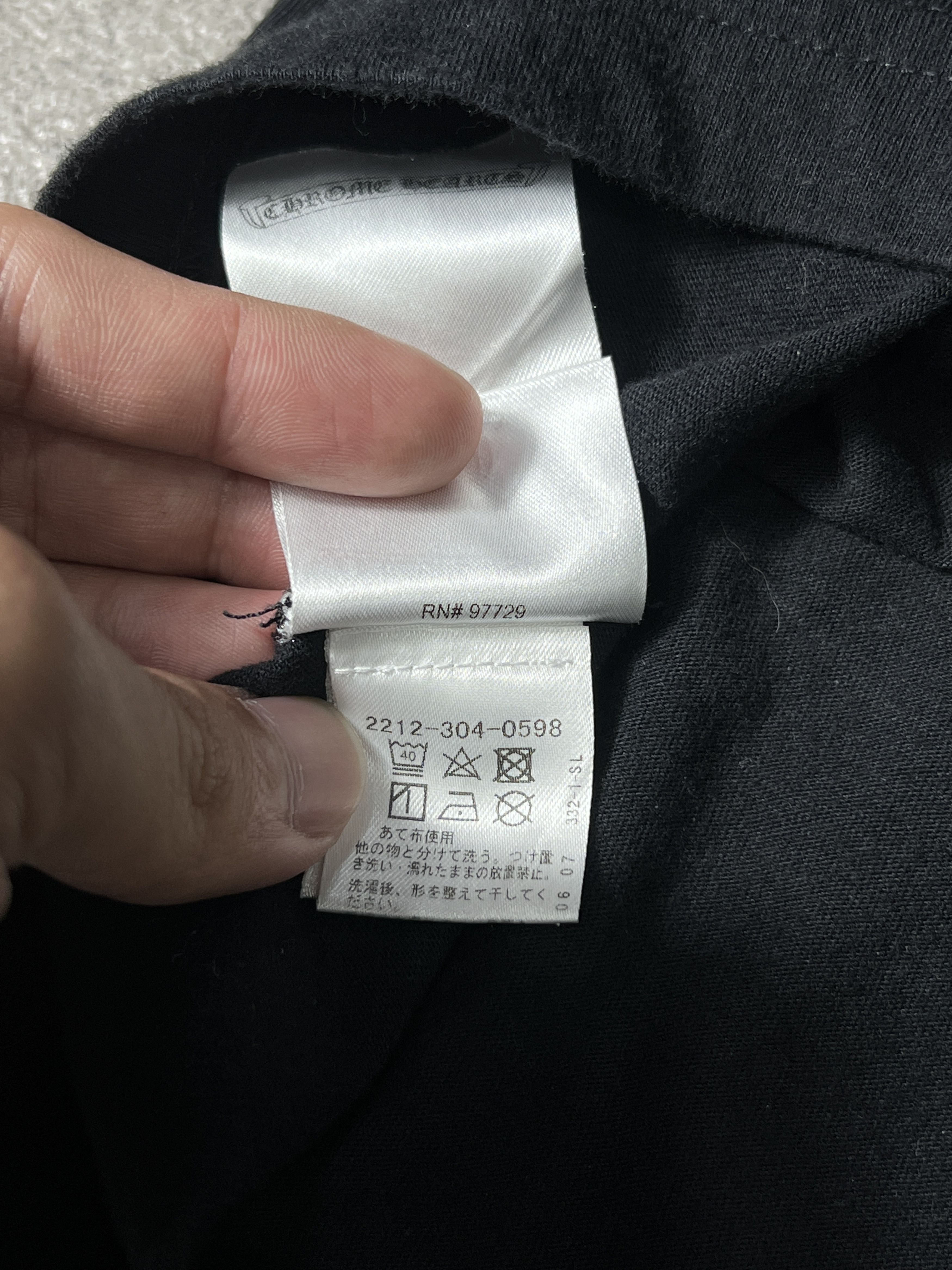 Chrome Hearts Chrome Hearts Tokyo Pocket Tee Black CH Logo USA M Size US M / EU 48-50 / 2 - 12 Thumbnail