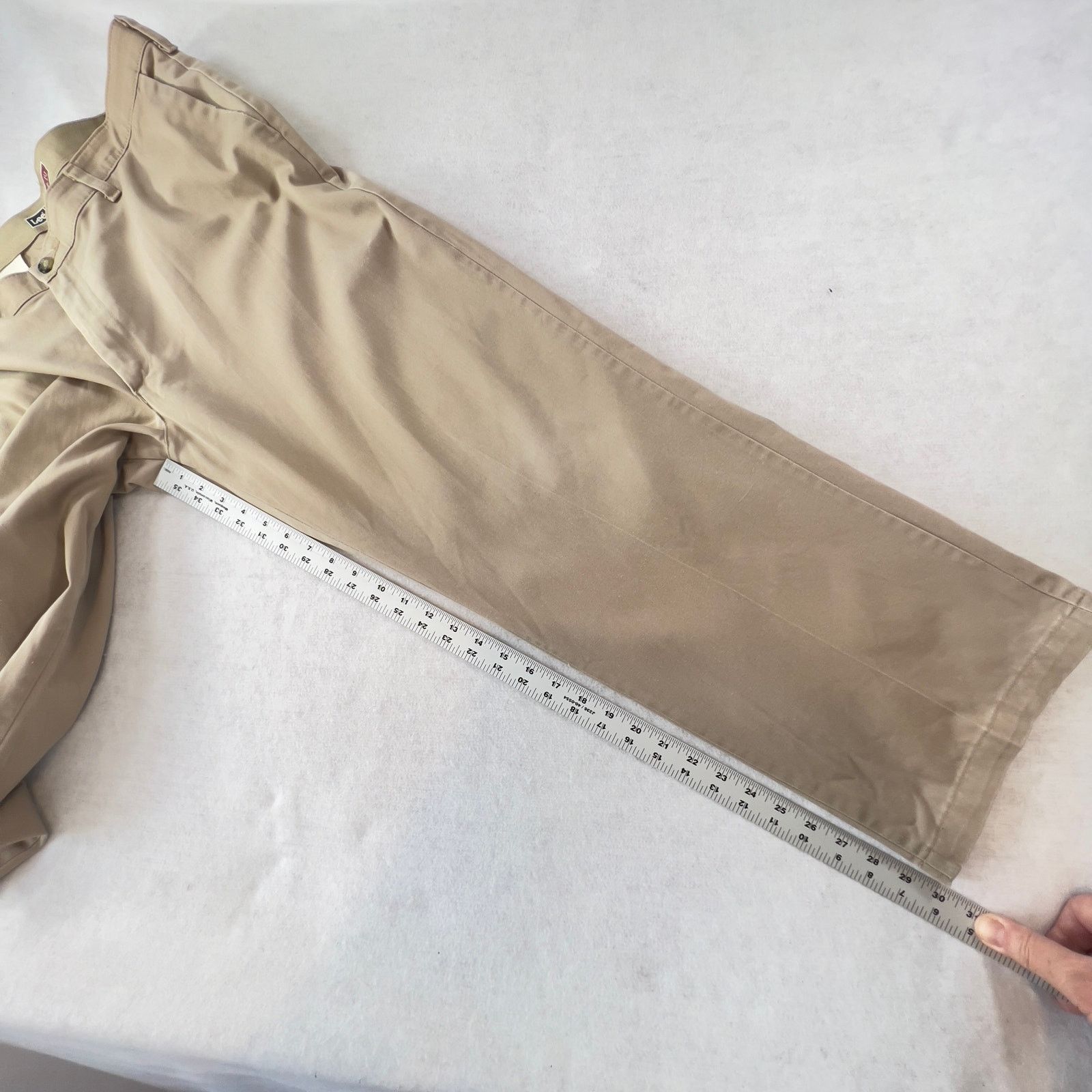 Lee Lee Custom Fit Collection Chinos Men's W38 X L30 Khaki Size US 38 / EU 54 - 8 Thumbnail