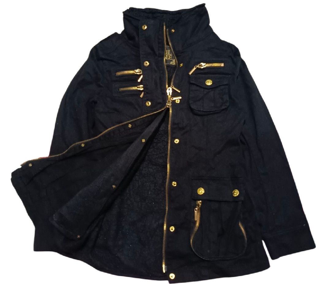 14th Addiction CELIL Mc BEE Goth 2 Zip Back Strap jacket Double Inner Size M / US 6-8 / IT 42-44 - 3 Thumbnail
